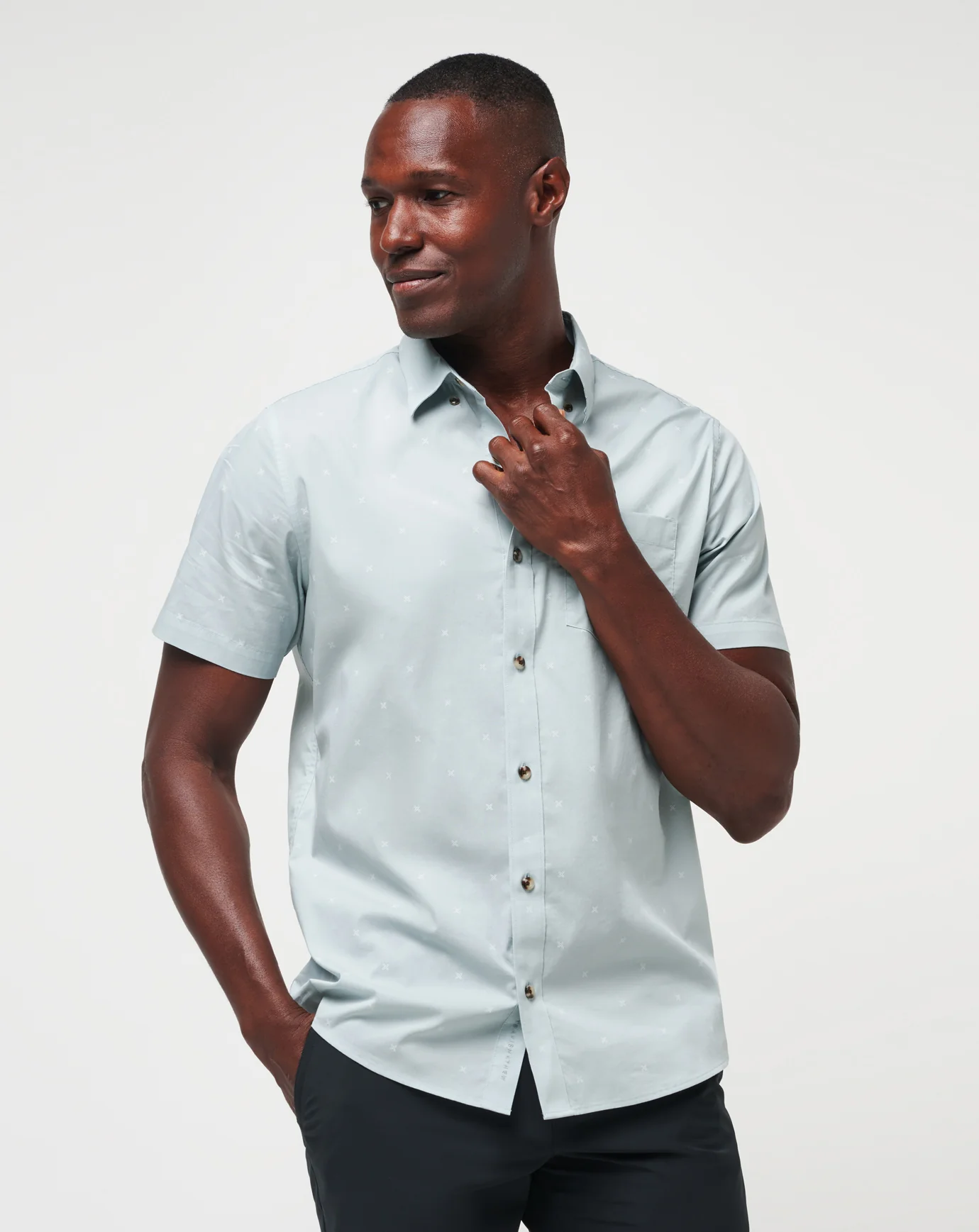 Across The Pond Button-Up
