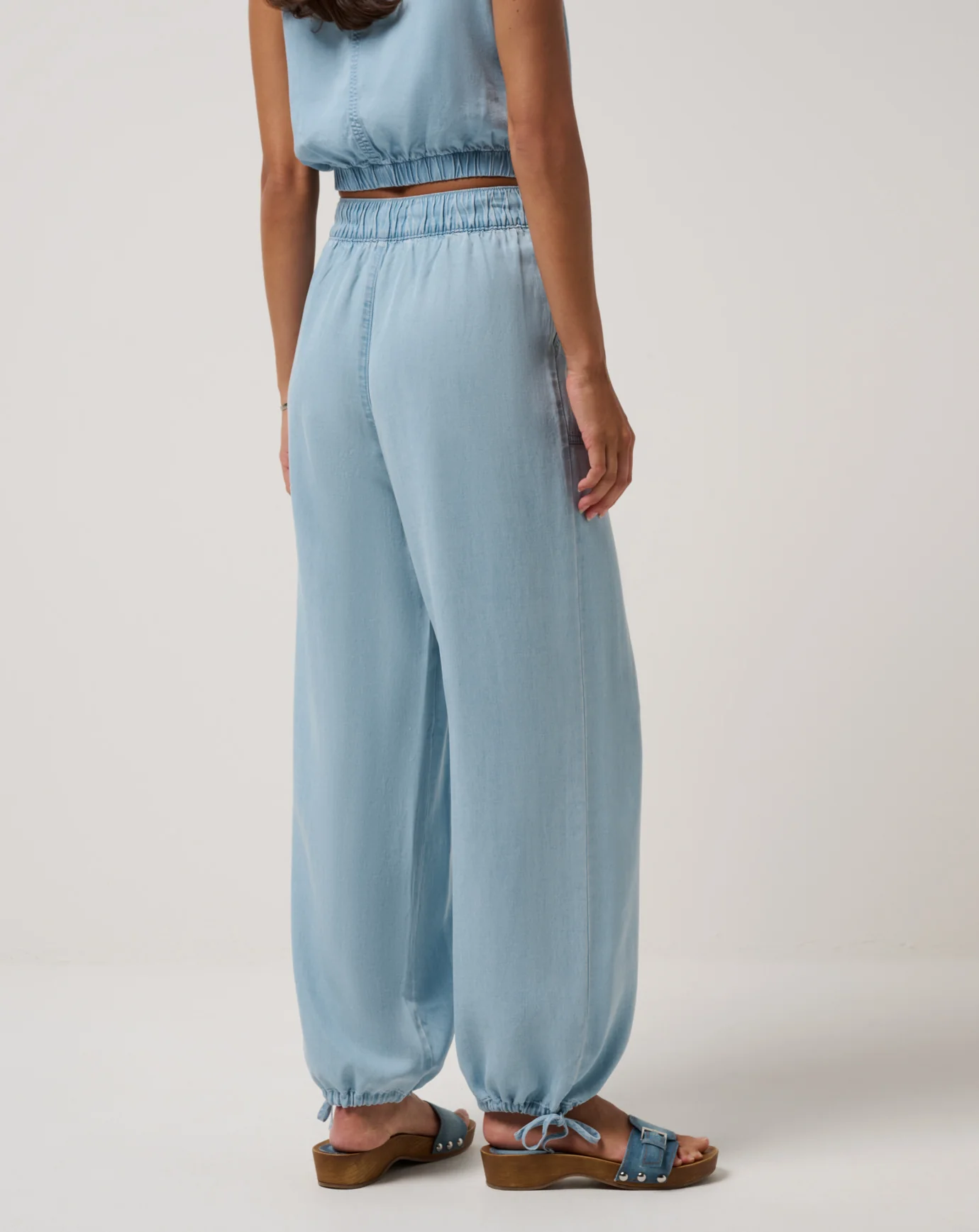 Chambray Tie Jogger - Image 2