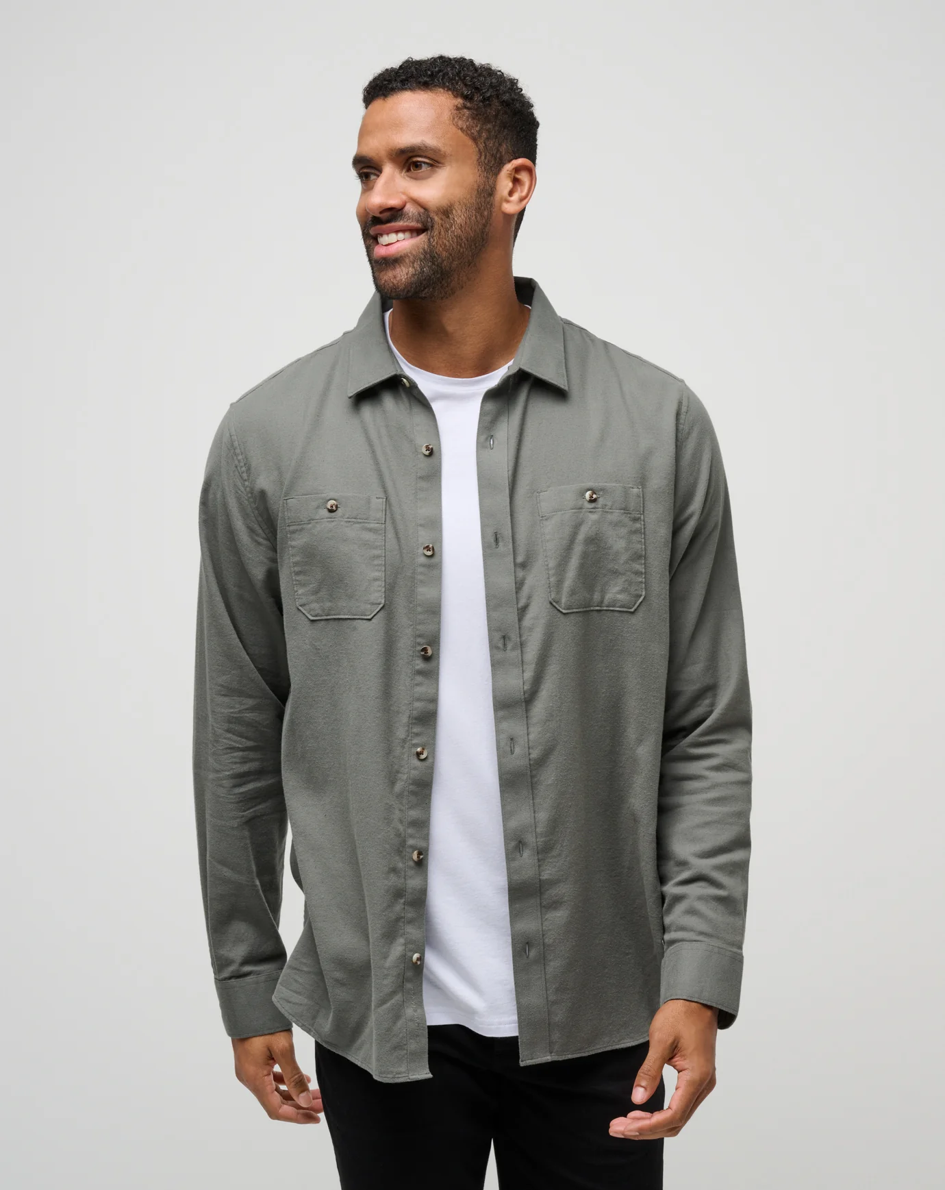 Cloud Flannel Button-Up - Image 10