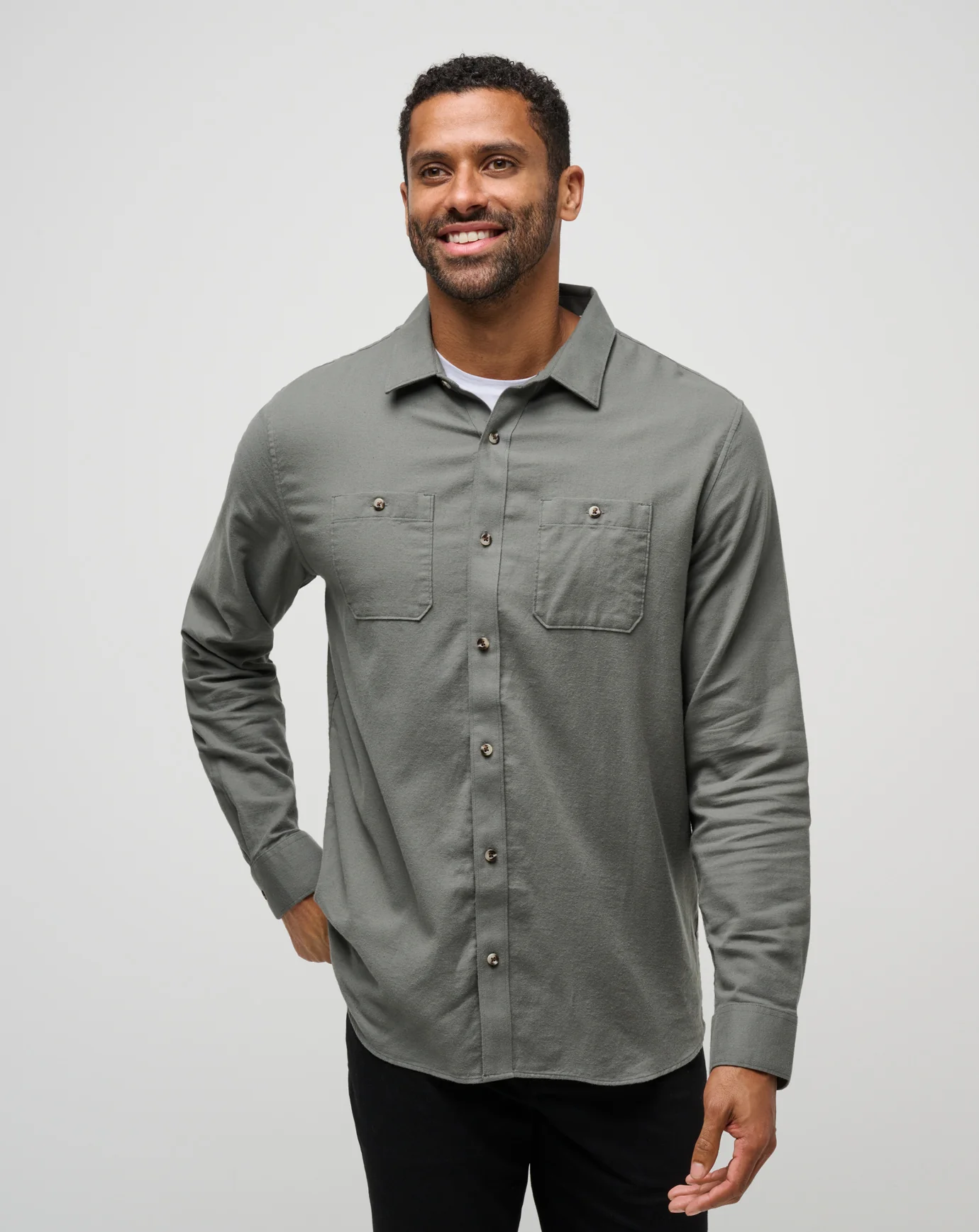Cloud Flannel Button-Up - Image 15