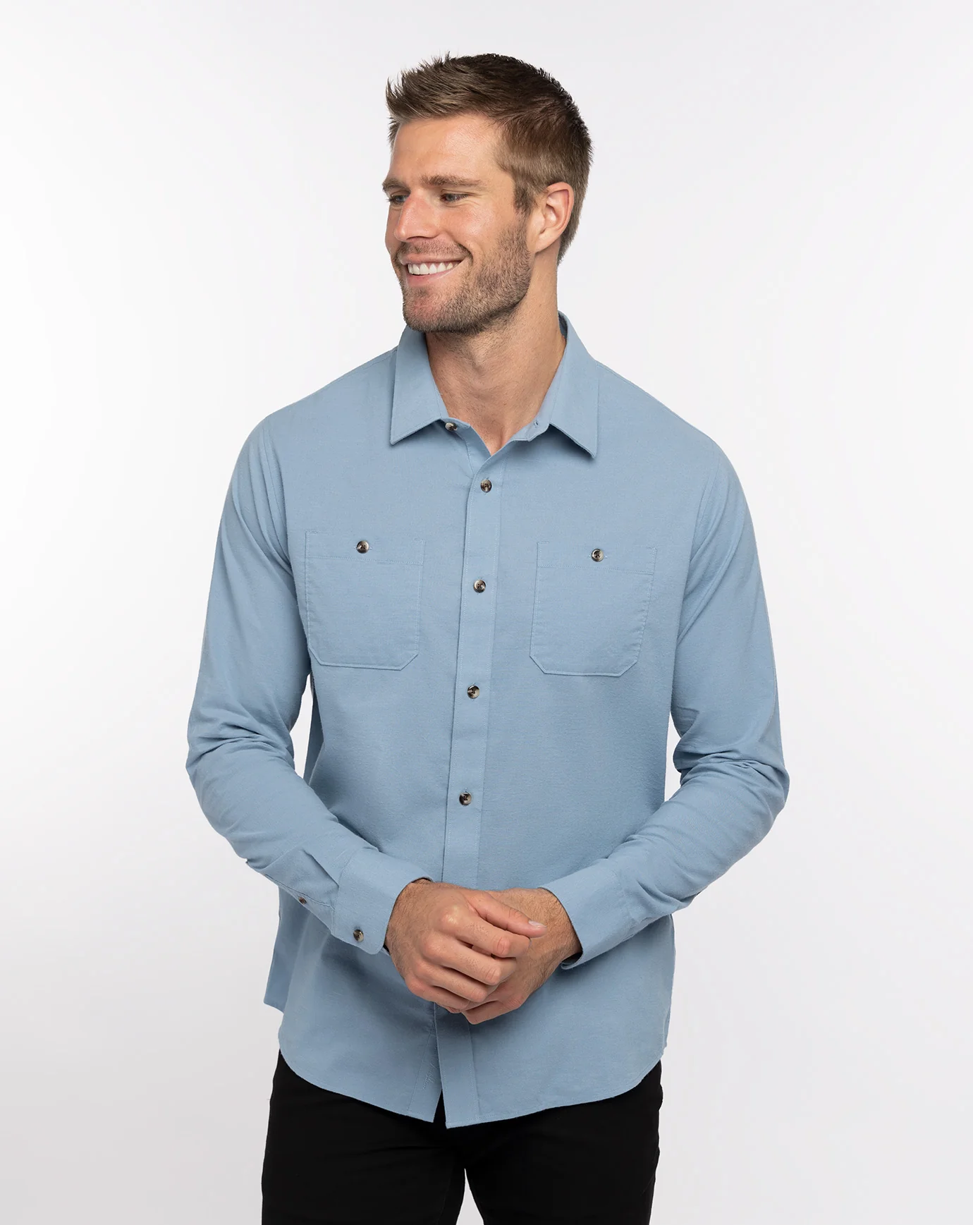 Cloud Flannel Button-Up - Image 19