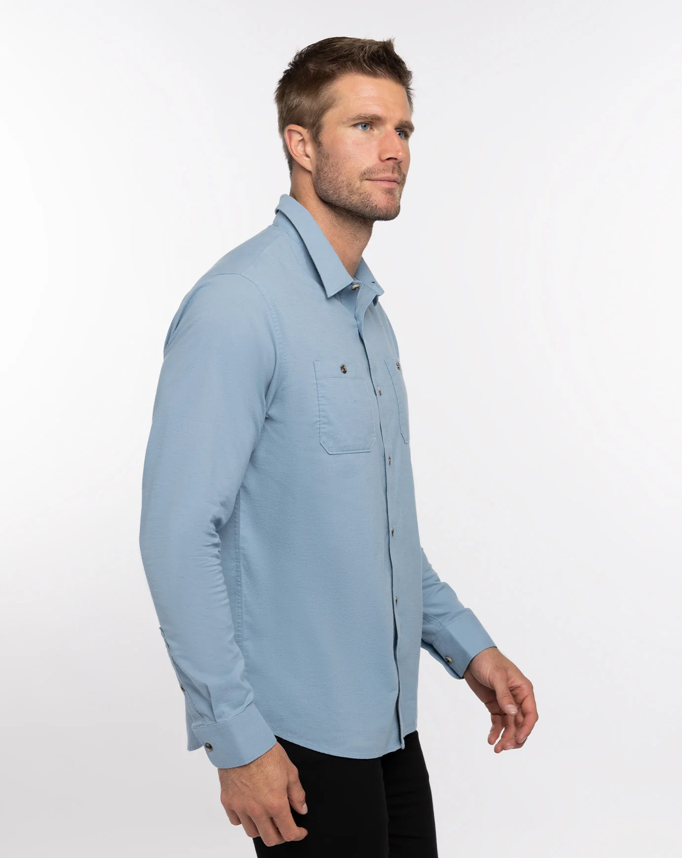 Cloud Flannel Button-Up - Image 20