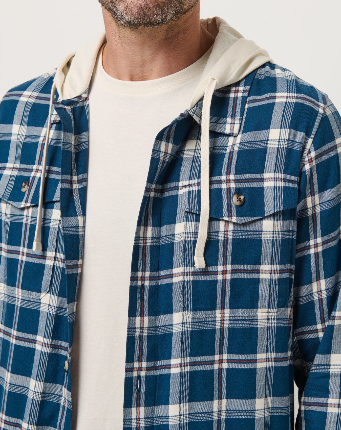 Cloud Flannel Hooded Button-Up - Image 5
