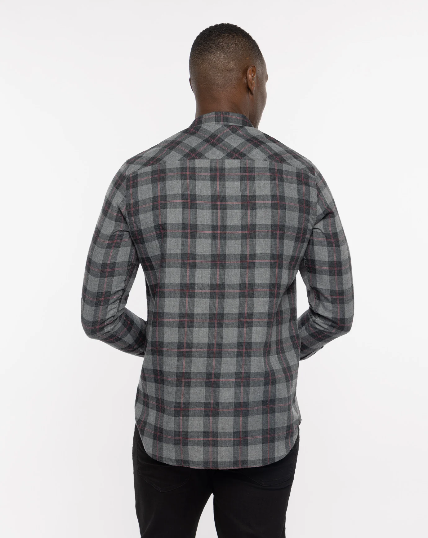 Cloud Flannel Plaid Button-Up - Image 11