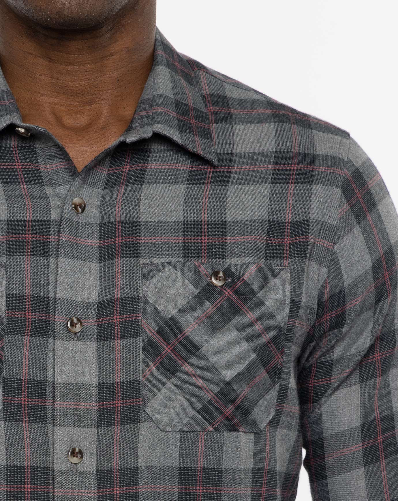 Cloud Flannel Plaid Button-Up - Image 12
