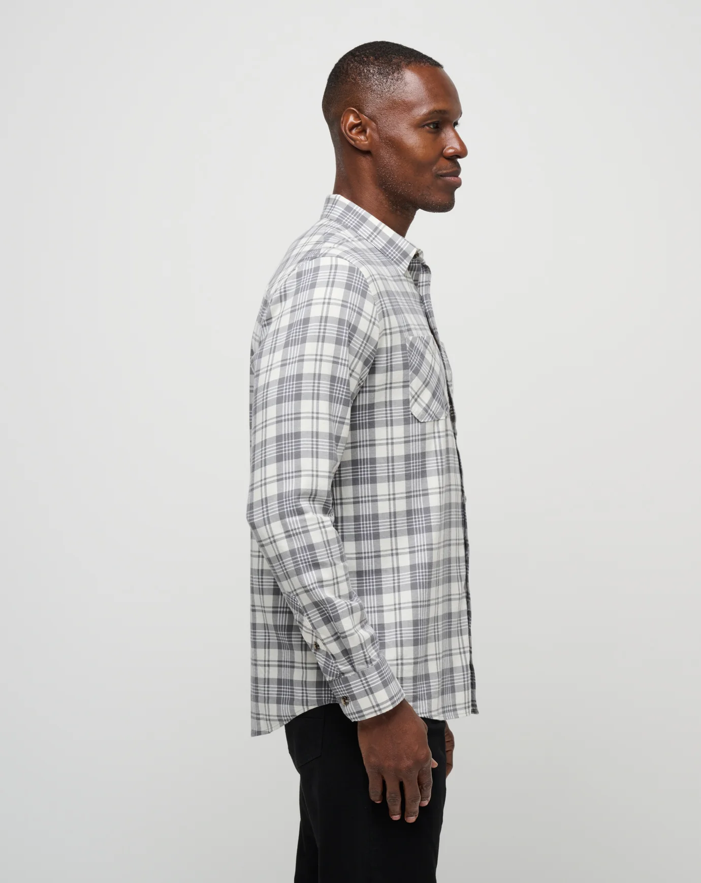 Cloud Flannel Plaid Button-Up - Image 14
