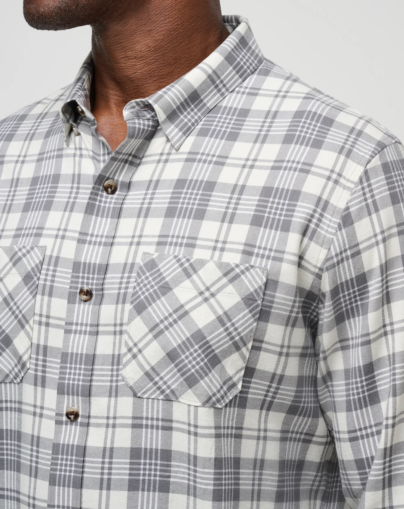 Cloud Flannel Plaid Button-Up - Image 15