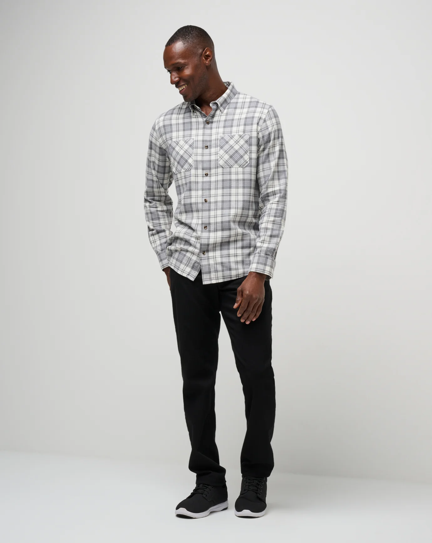 Cloud Flannel Plaid Button-Up - Image 18