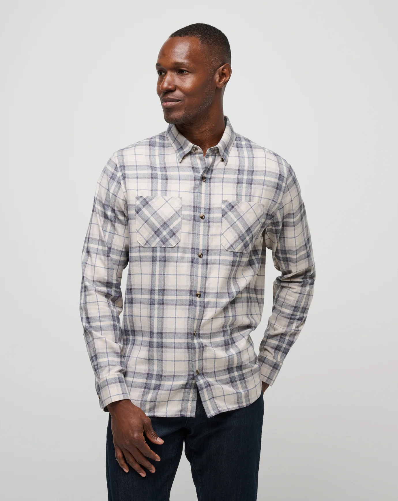 Cloud Flannel Plaid Button-Up - Image 21
