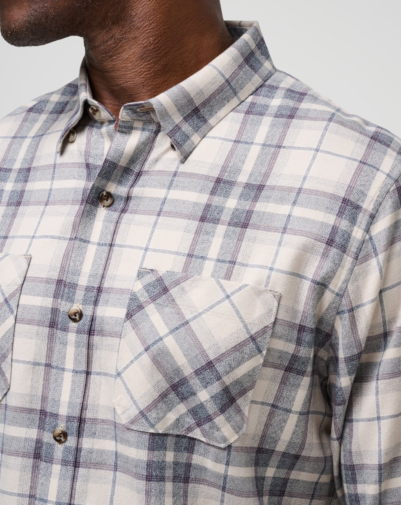 Cloud Flannel Plaid Button-Up - Image 24