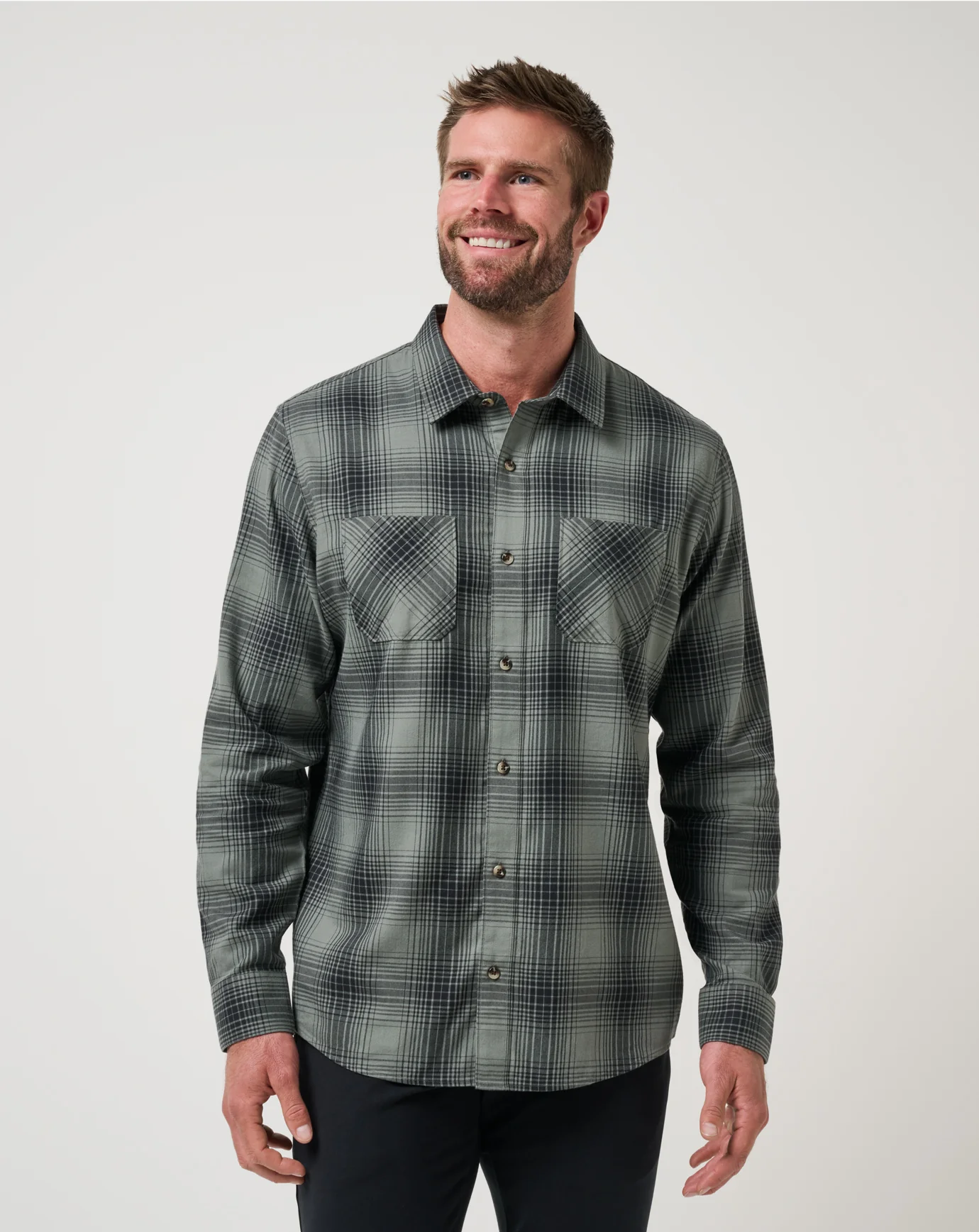 Cloud Flannel Plaid Button-Up - Image 29