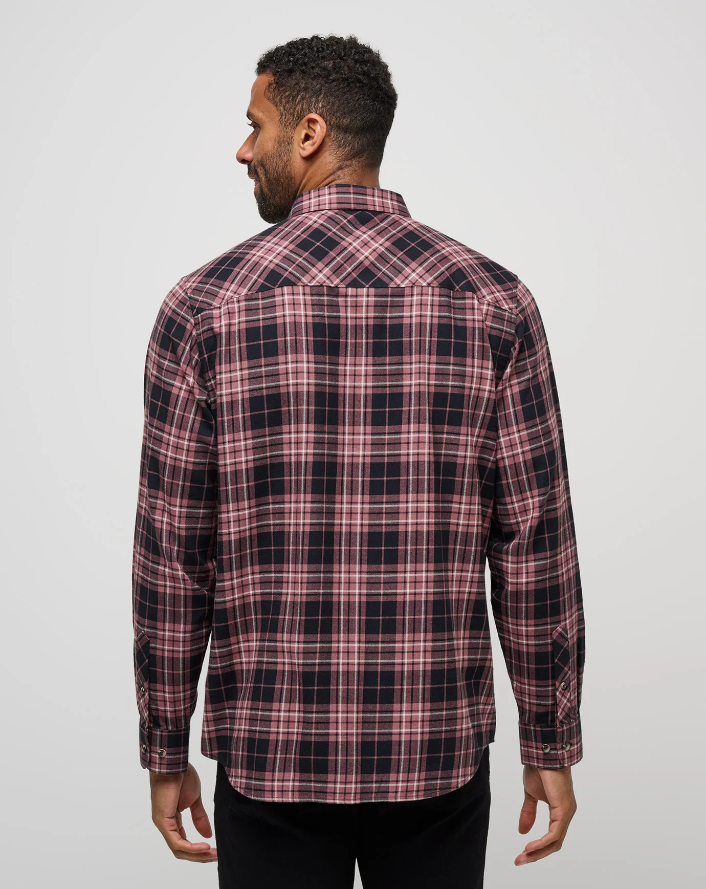 Cloud Flannel Plaid Button-Up - Image 3