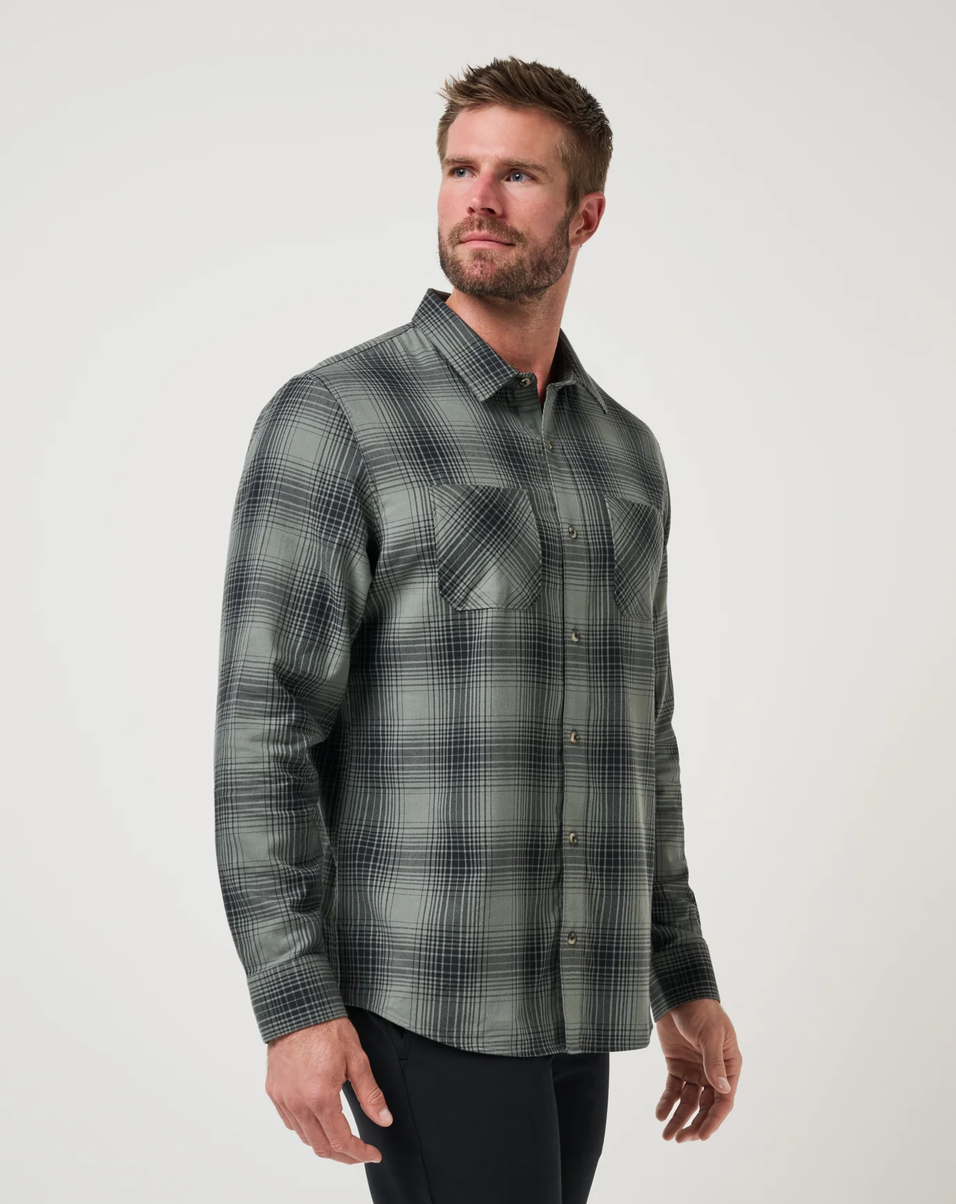 Cloud Flannel Plaid Button-Up - Image 30