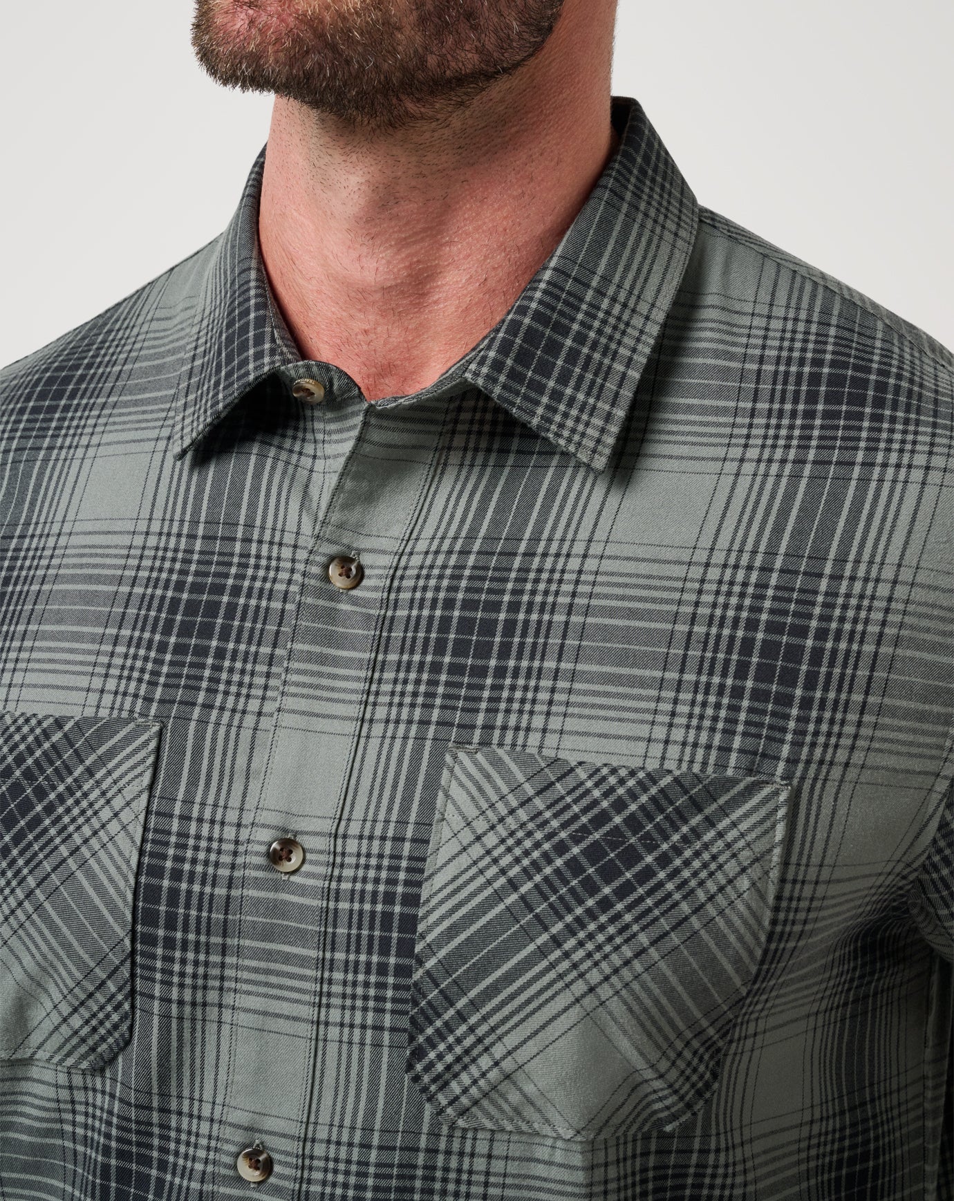 Cloud Flannel Plaid Button-Up - Image 32