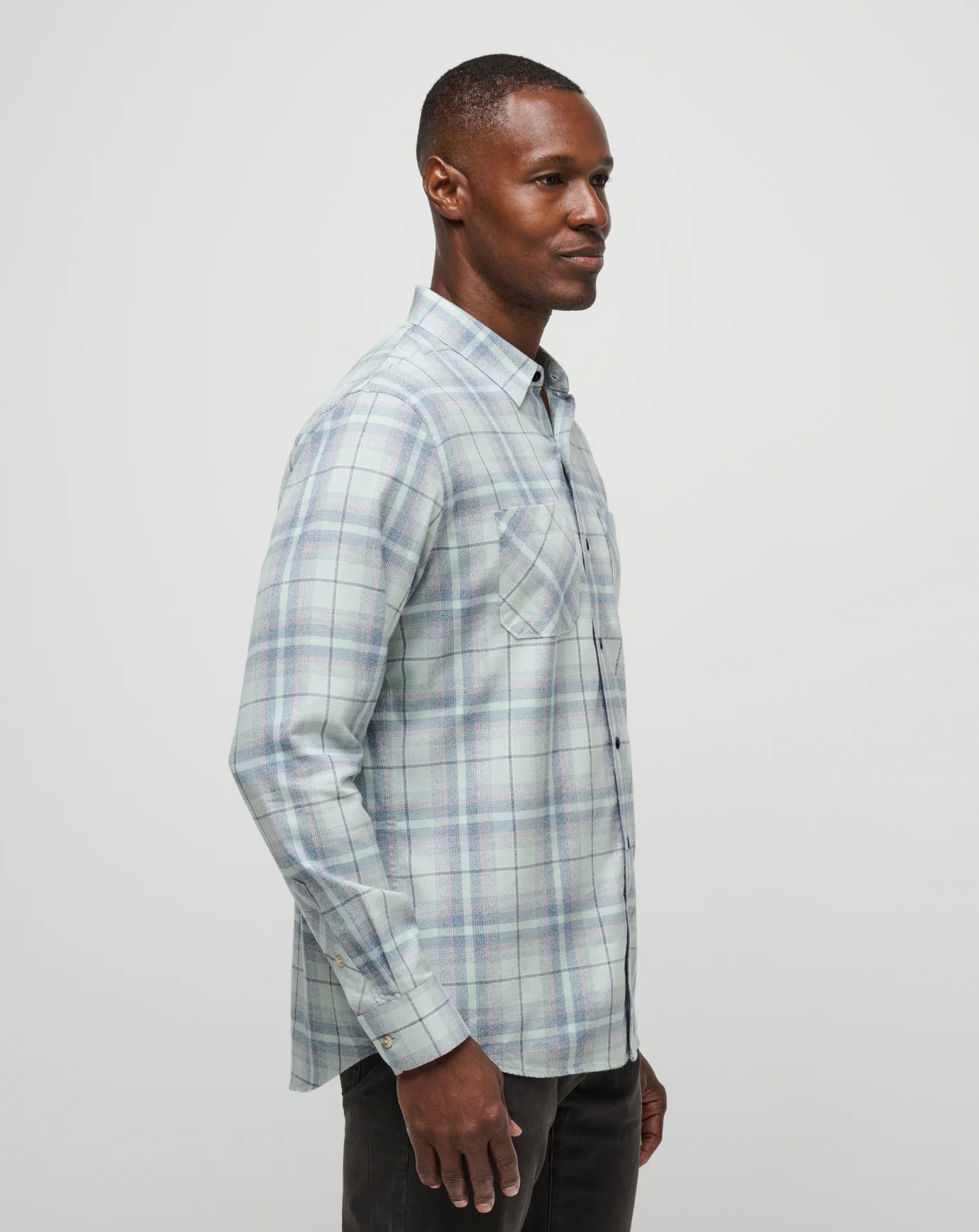 Cloud Flannel Plaid Button-Up - Image 37