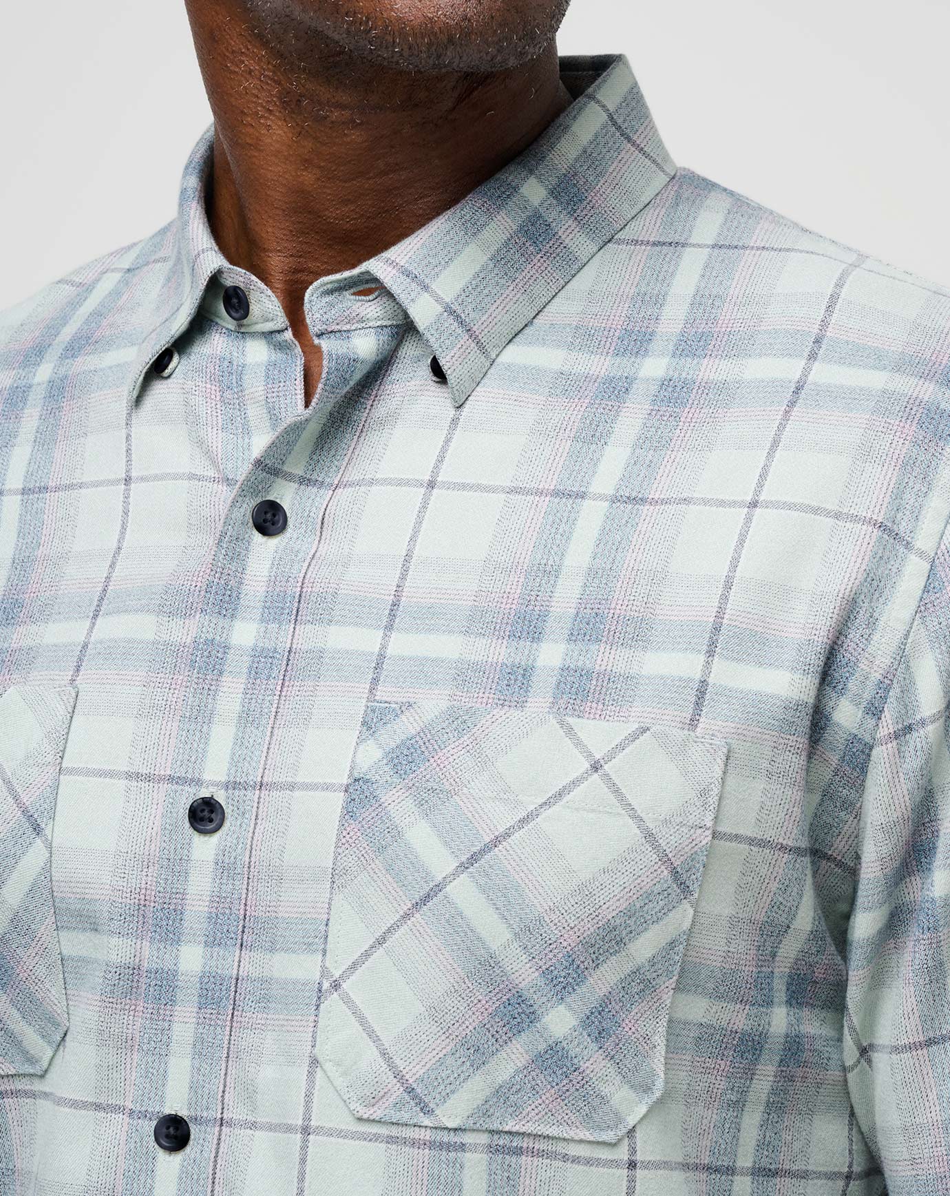 Cloud Flannel Plaid Button-Up - Image 39