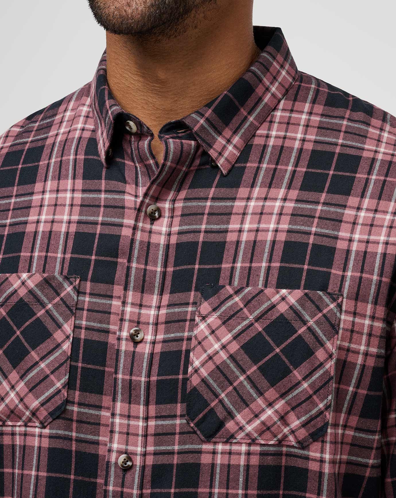 Cloud Flannel Plaid Button-Up - Image 4