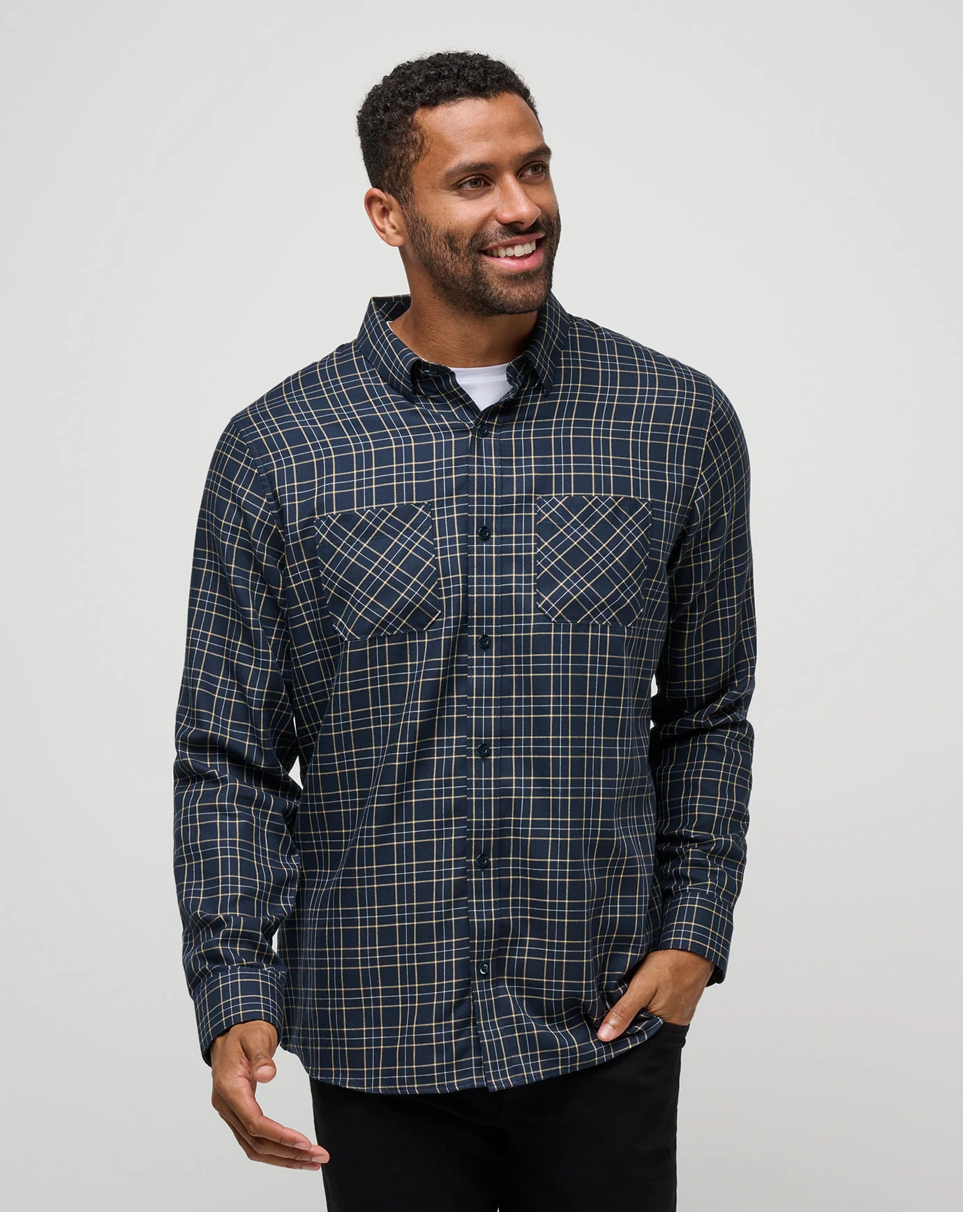 Cloud Flannel Plaid Button-Up - Image 44