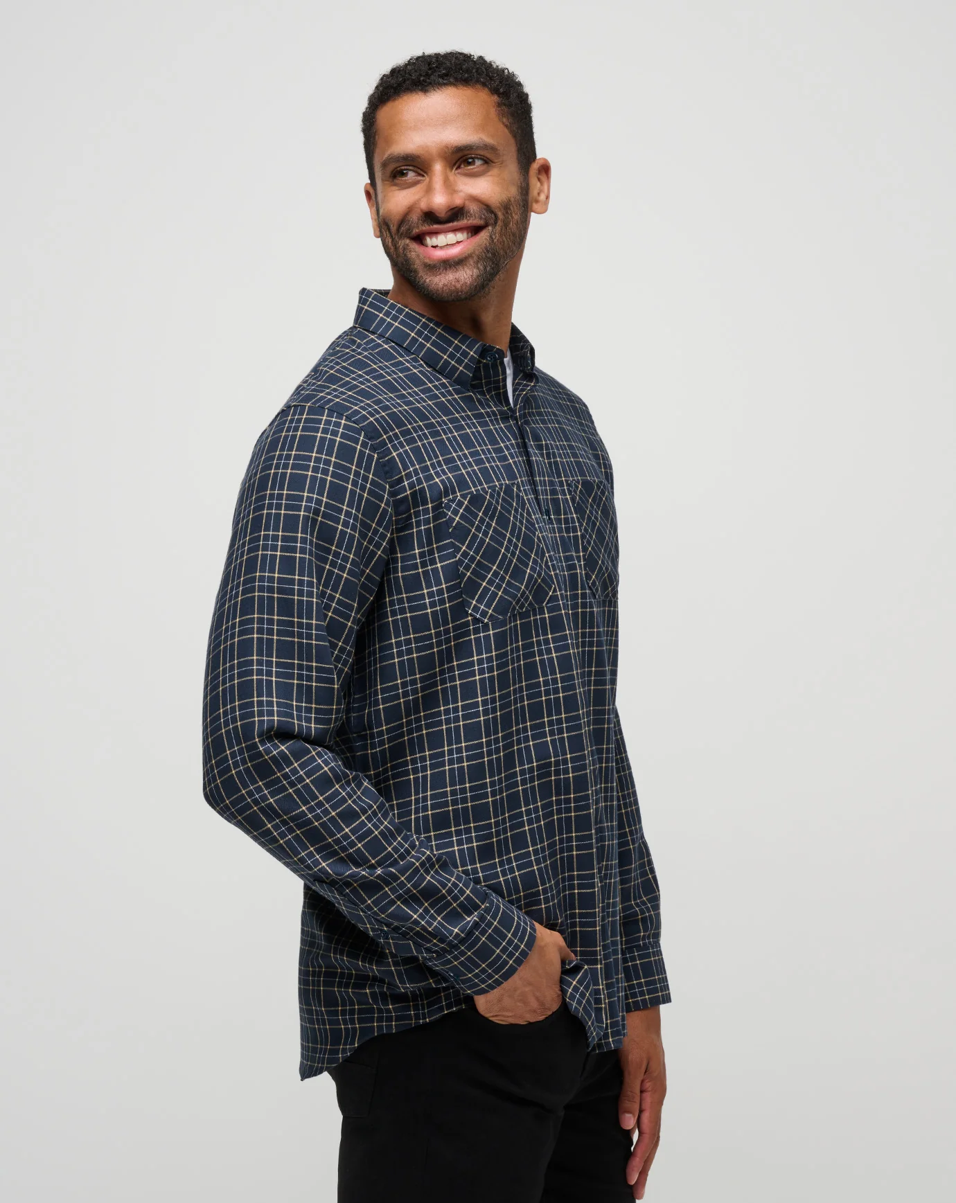 Cloud Flannel Plaid Button-Up - Image 45