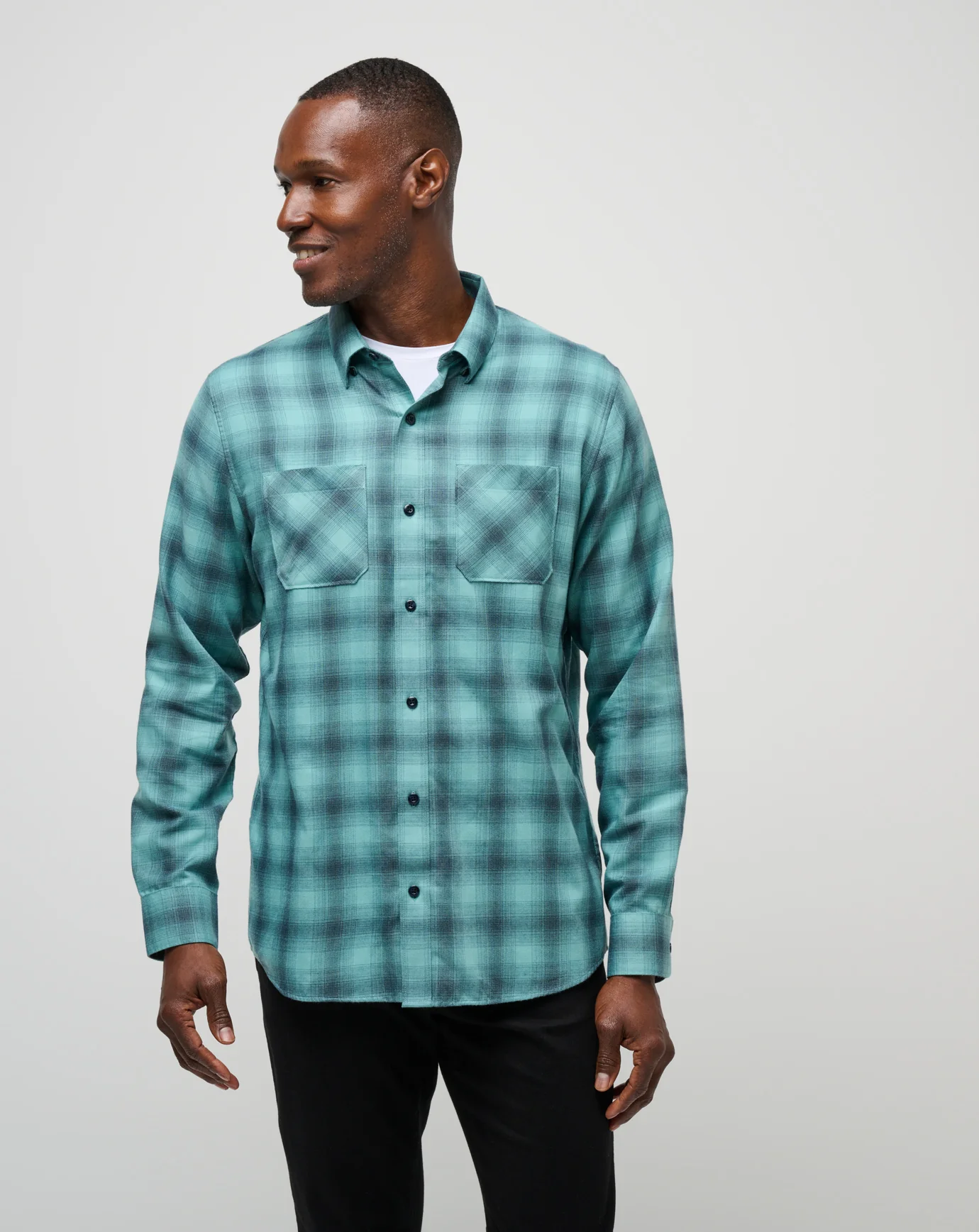 Cloud Flannel Plaid Button-Up - Image 52