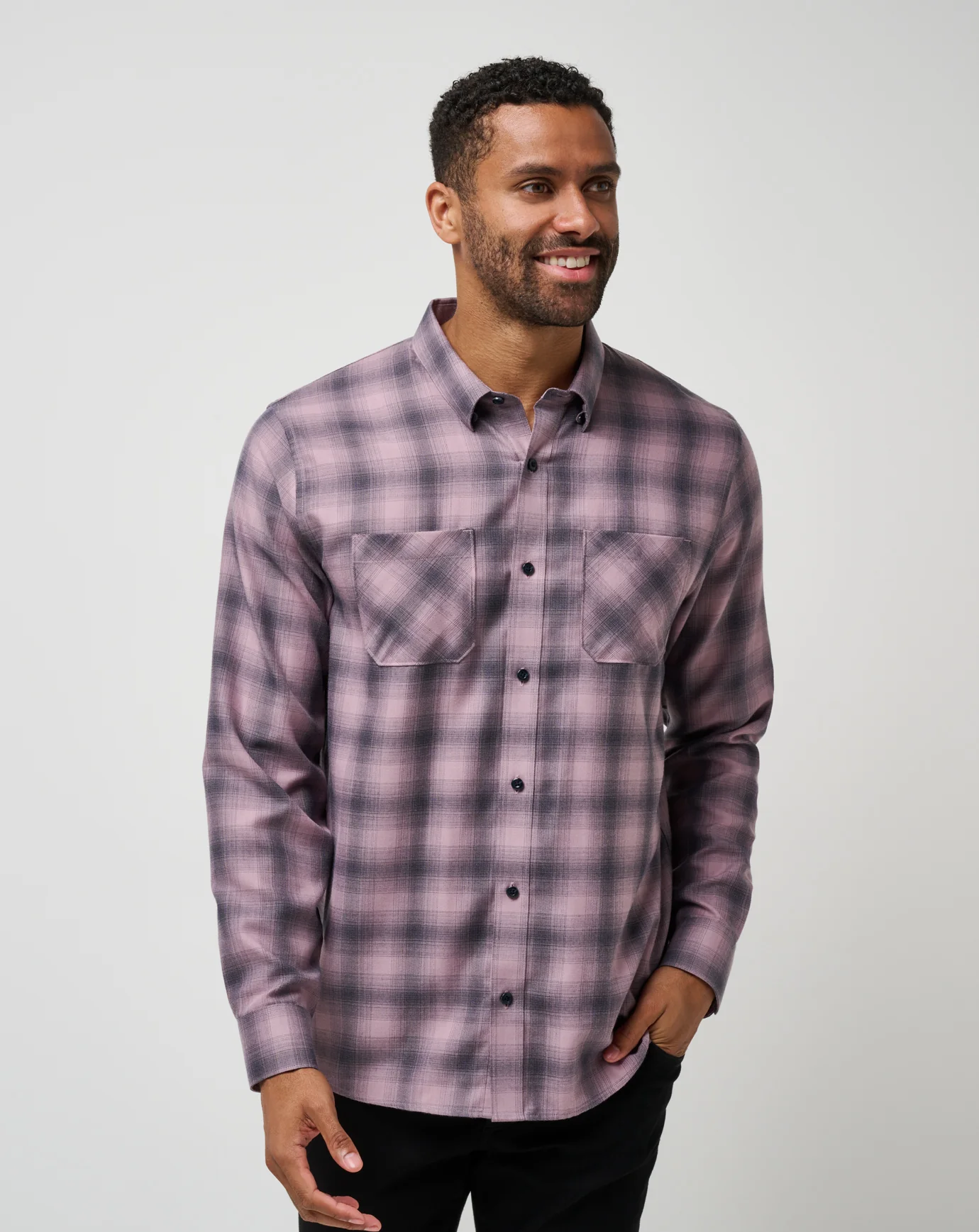 Cloud Flannel Plaid Button-Up - Image 61