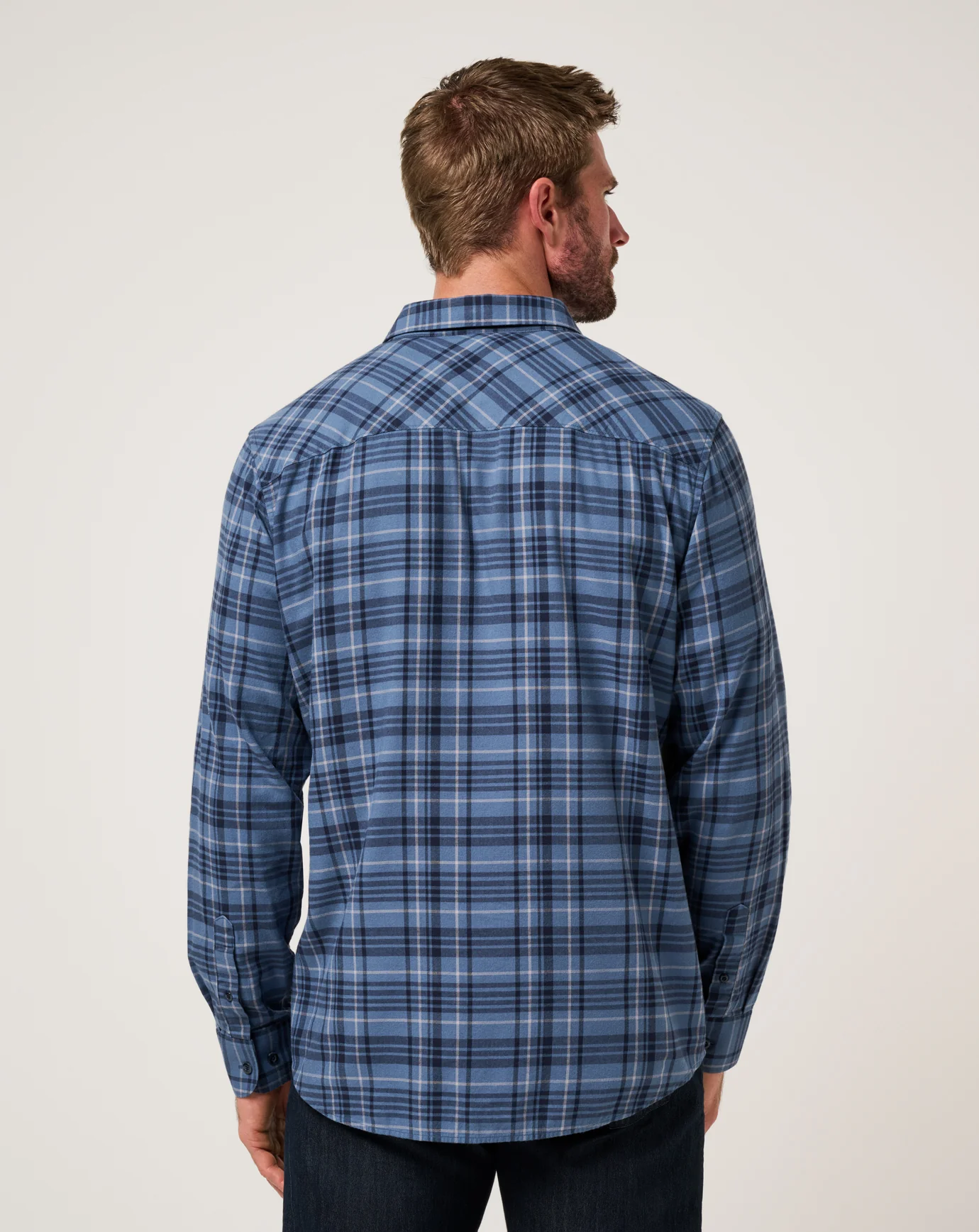 Cloud Flannel Plaid Button-Up - Image 78