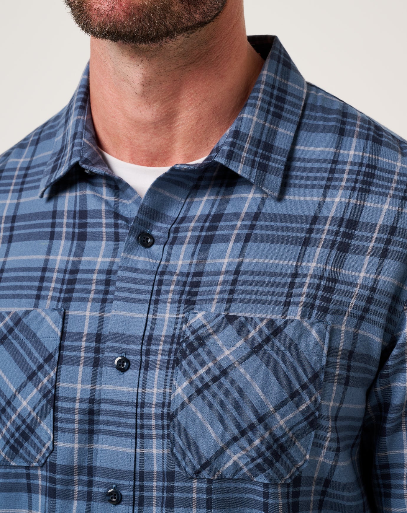 Cloud Flannel Plaid Button-Up - Image 79