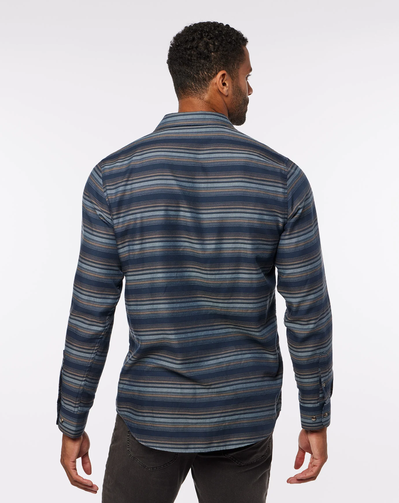 Cloud Flannel Stripe Button-Up - Image 15