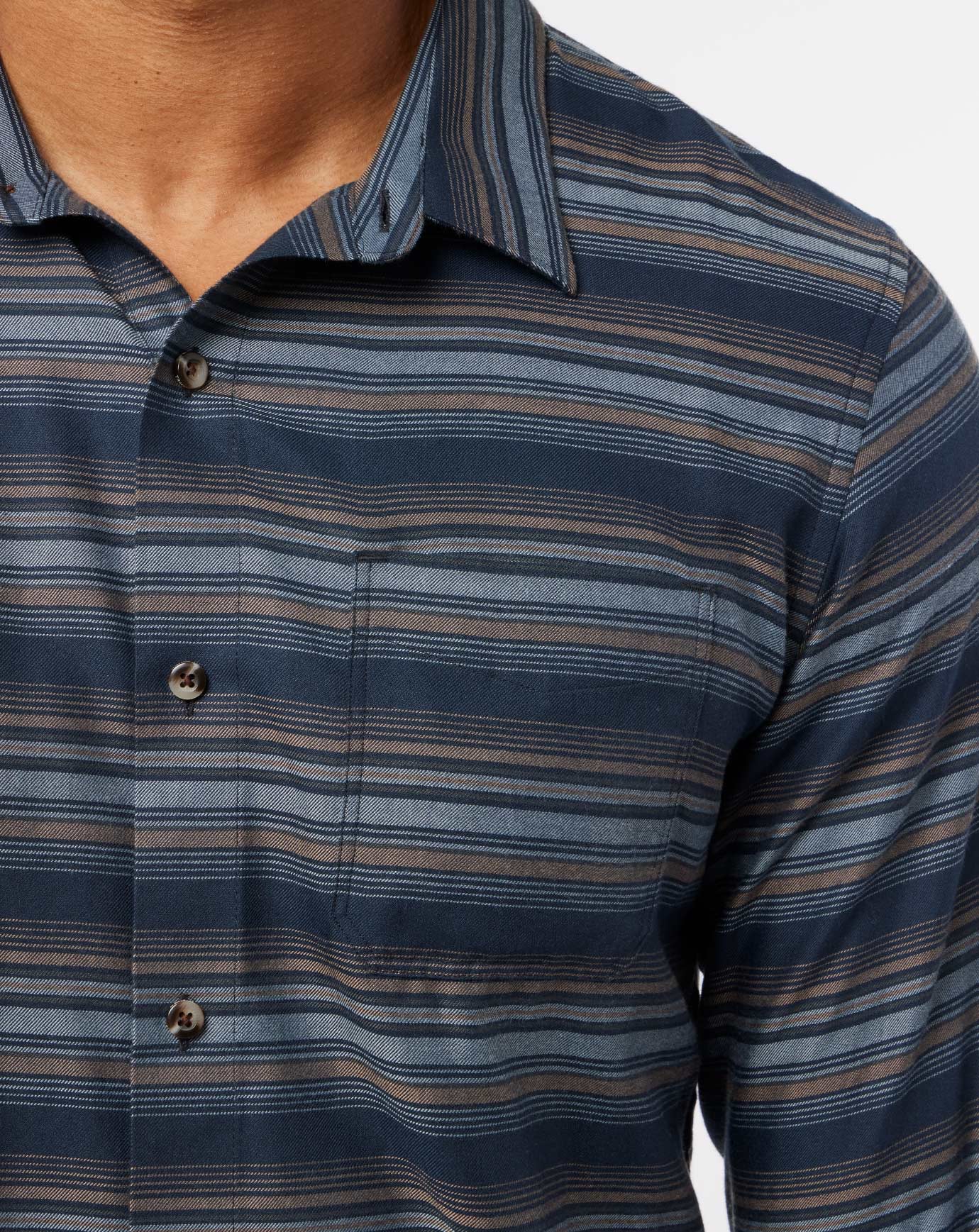 Cloud Flannel Stripe Button-Up - Image 16