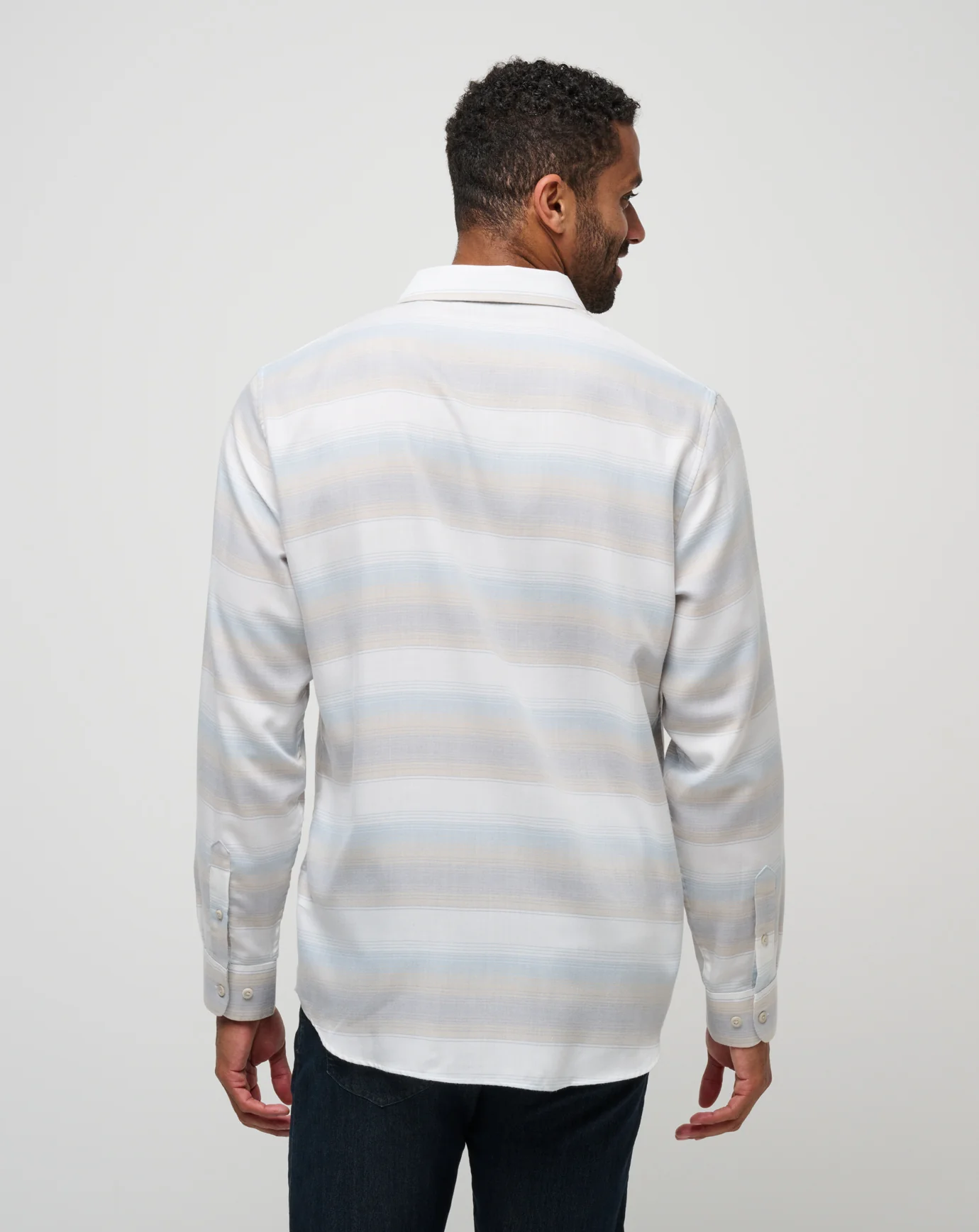 Cloud Flannel Stripe Button-Up - Image 7