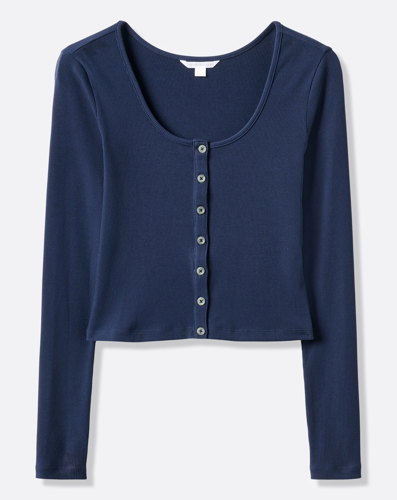 Cloud Rib Long Sleeve Button Top - Image 6