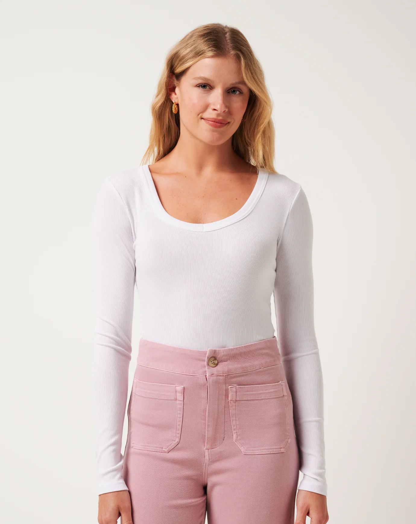 Cloud Rib Long Sleeve Top - Image 14