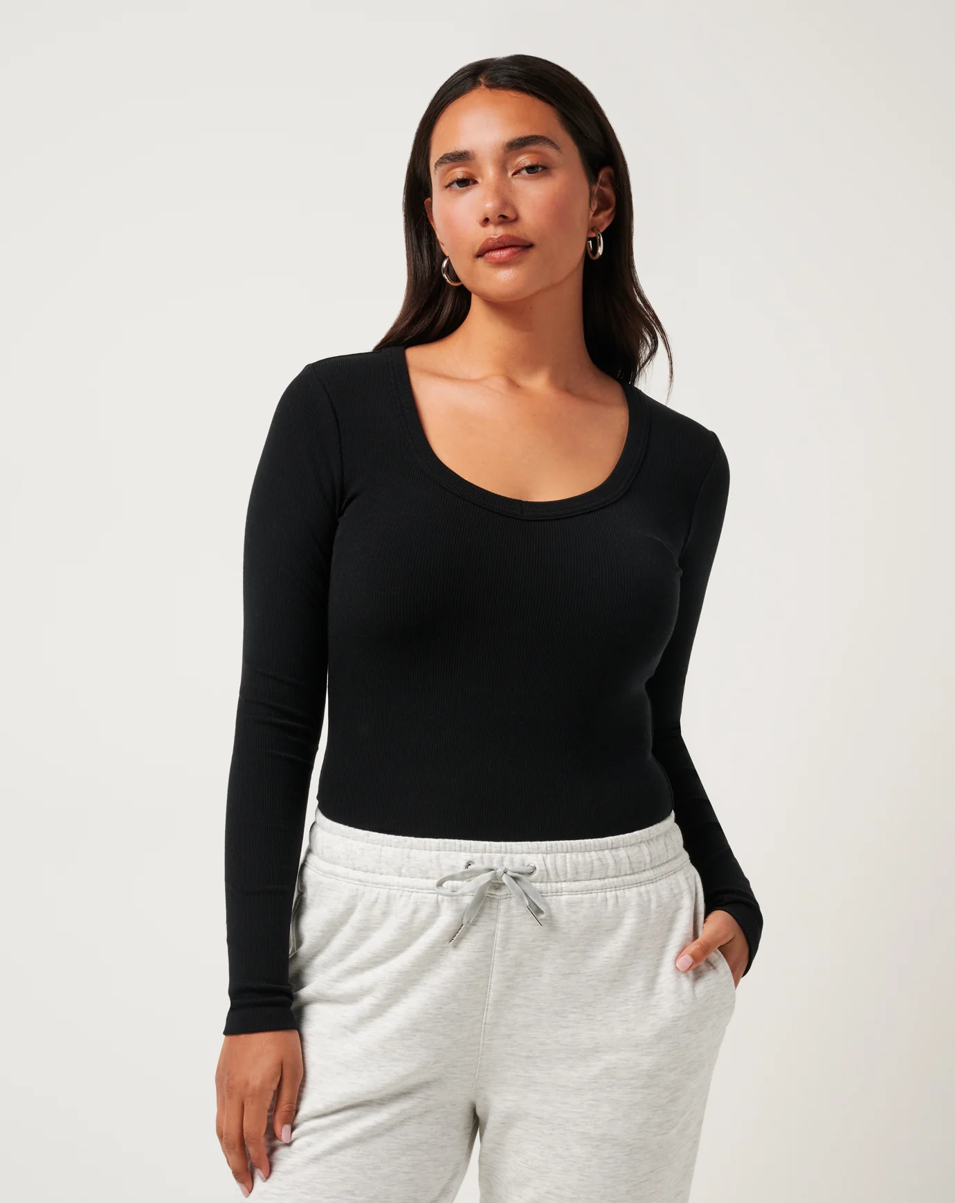 Cloud Rib Long Sleeve Top - Image 4