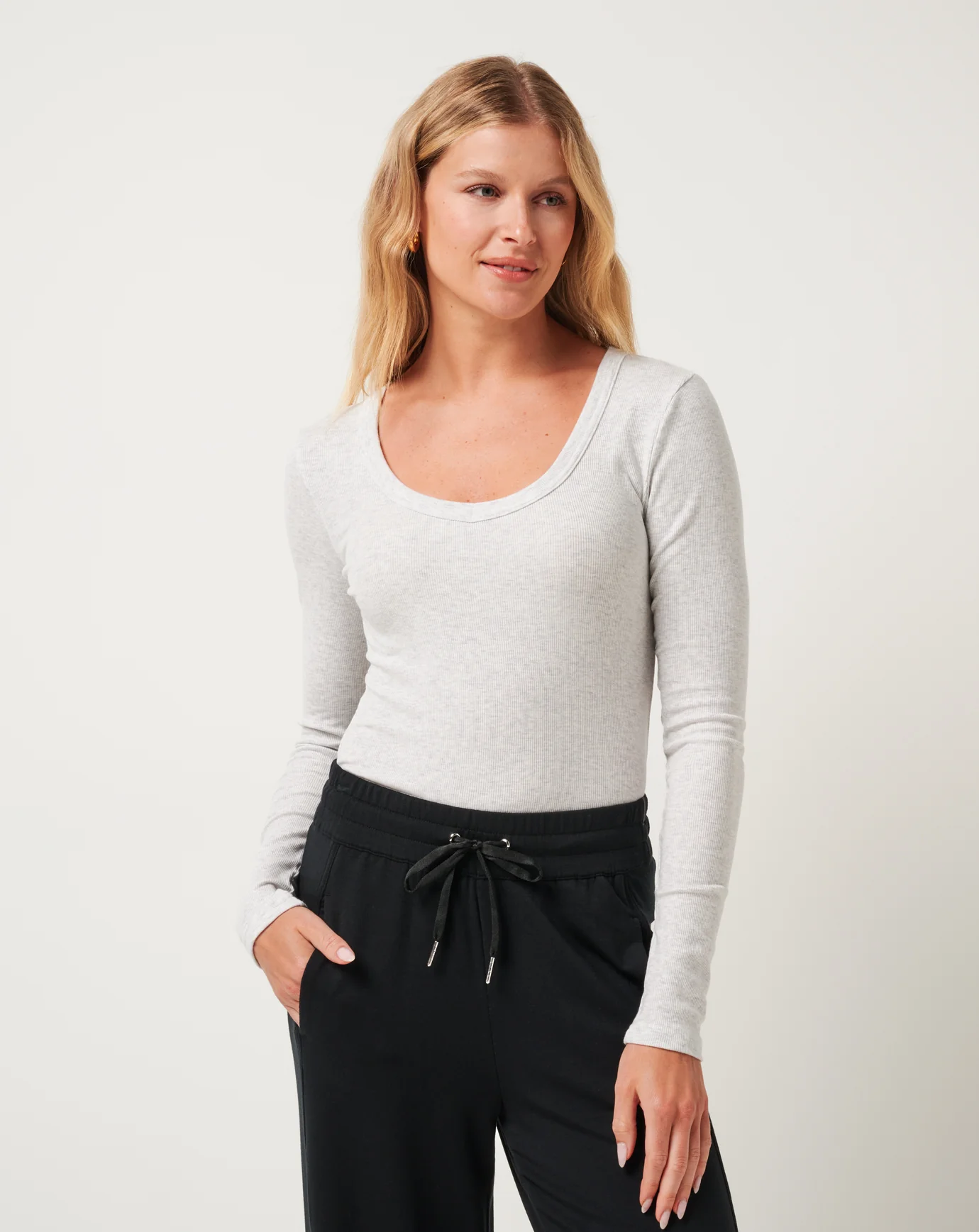 Cloud Rib Long Sleeve Top - Image 9