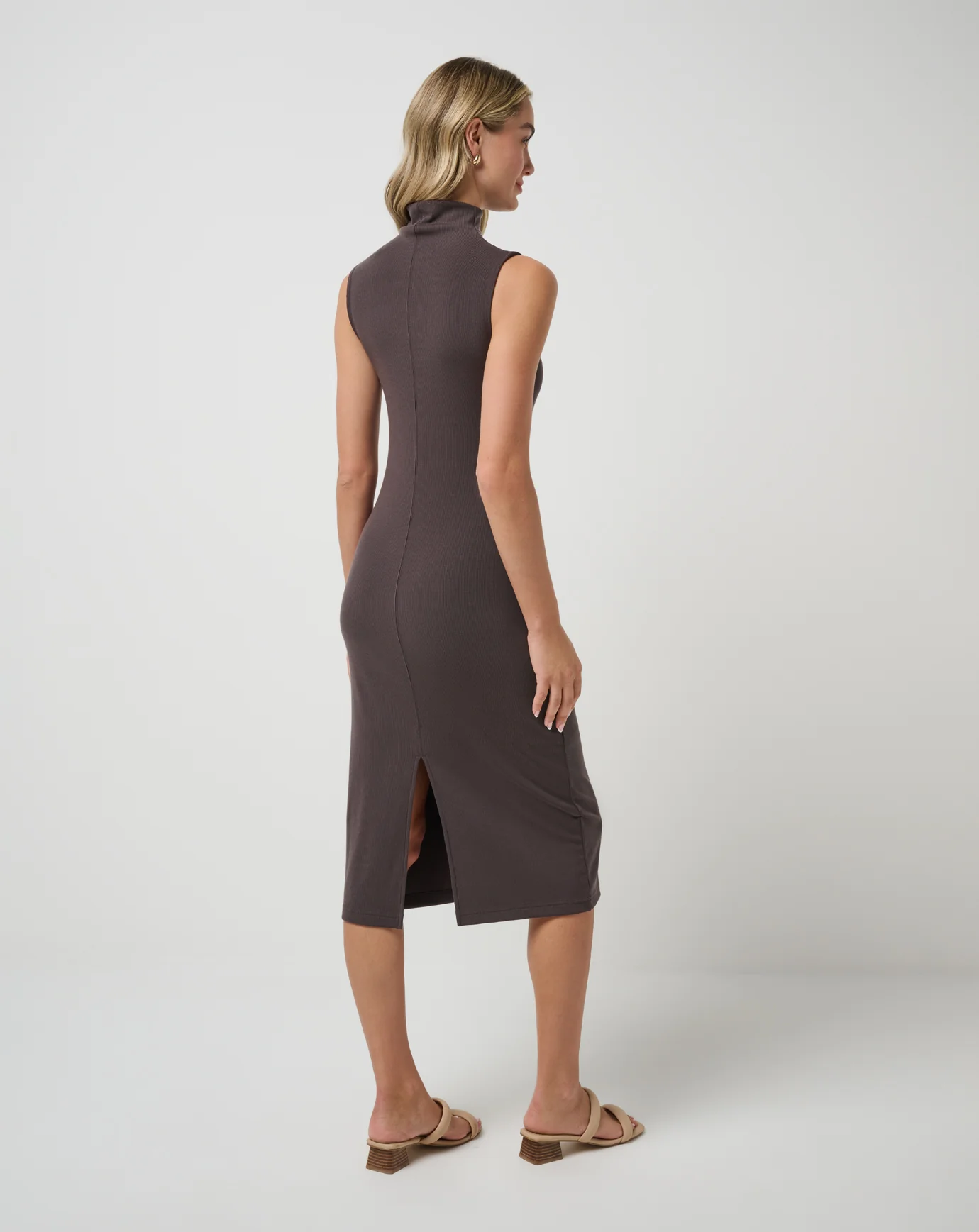 Cloud Rib Mock Neck Dress - Image 2