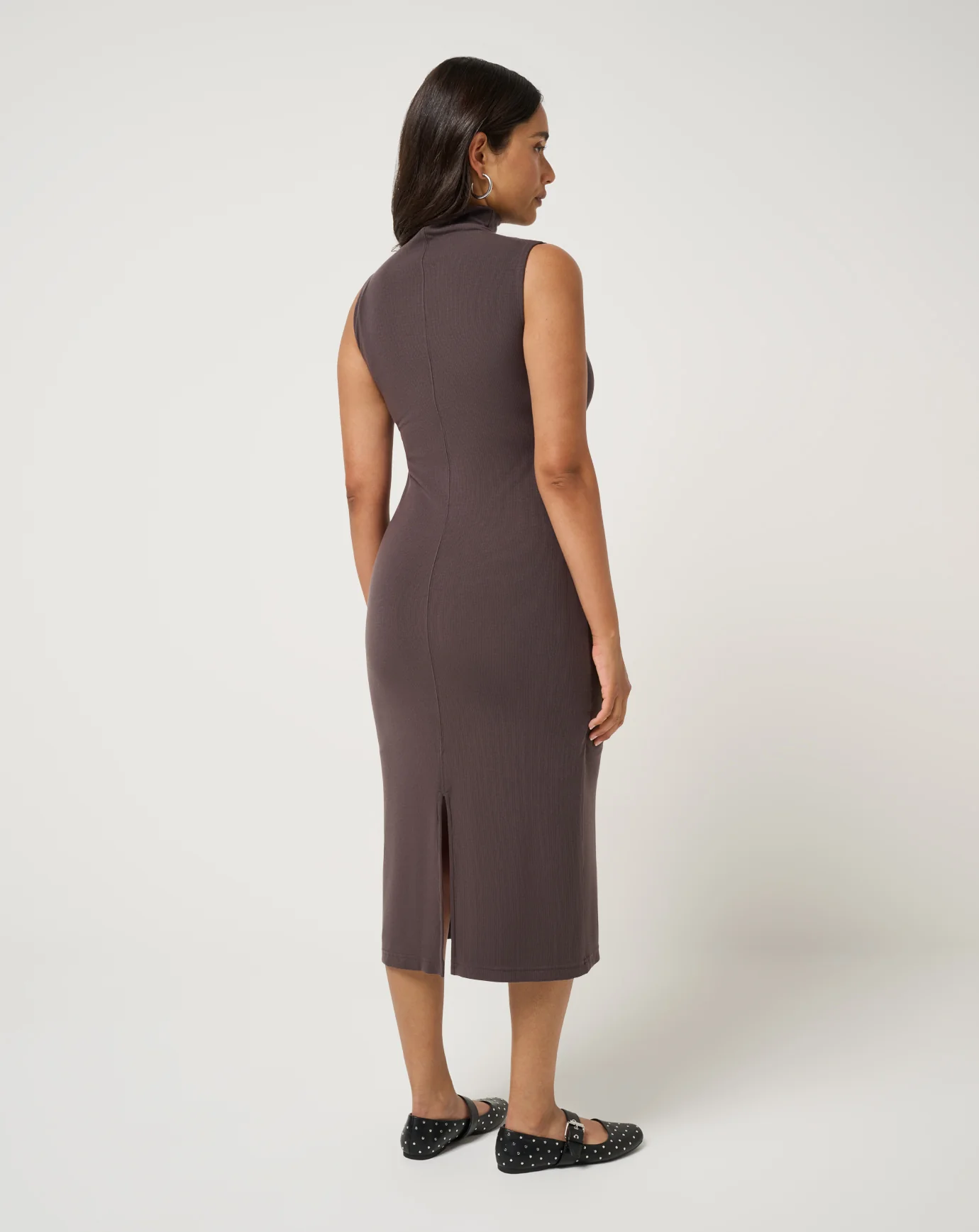Cloud Rib Mock Neck Dress - Image 5
