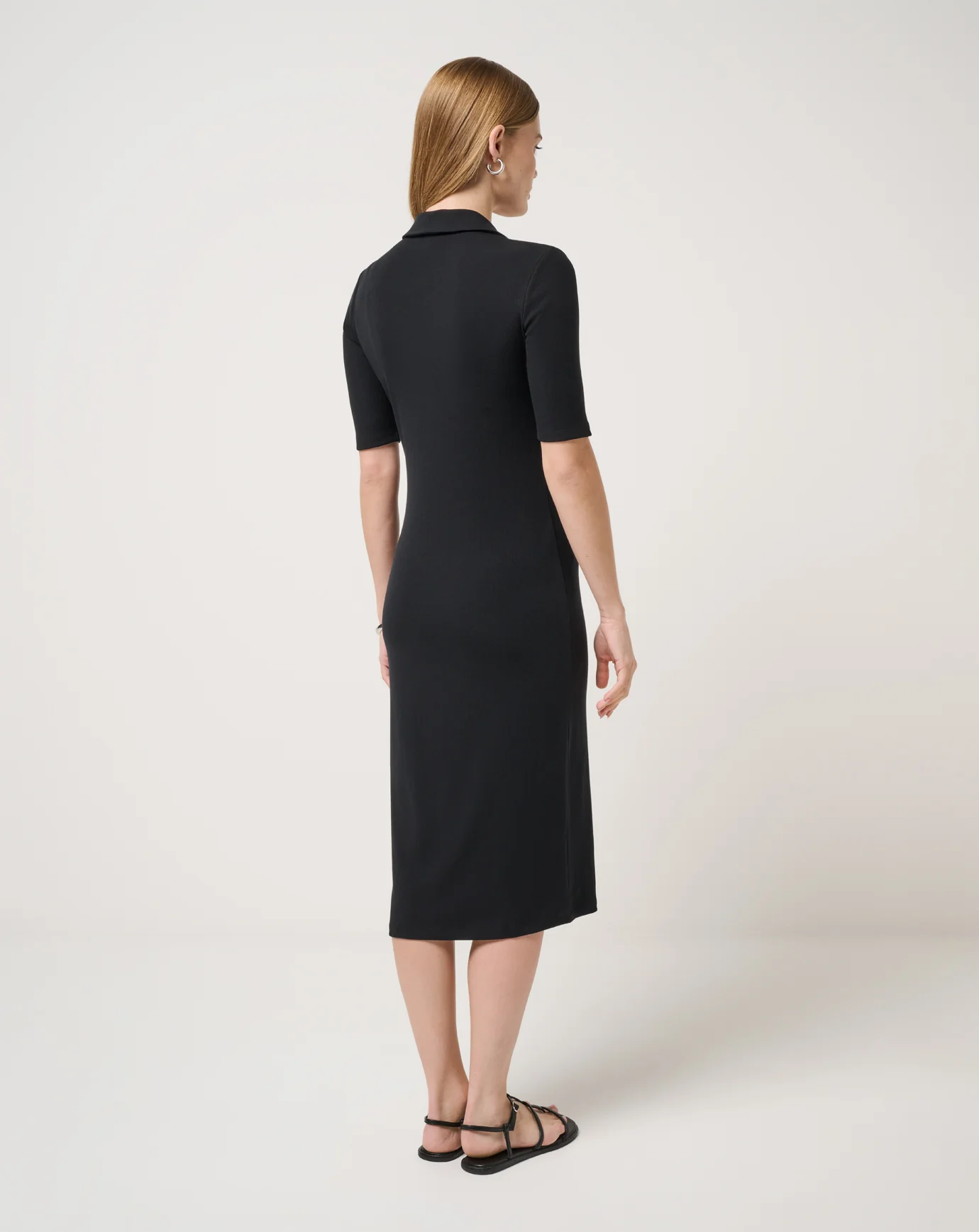 Cloud Rib Polo Midi Dress - Image 2