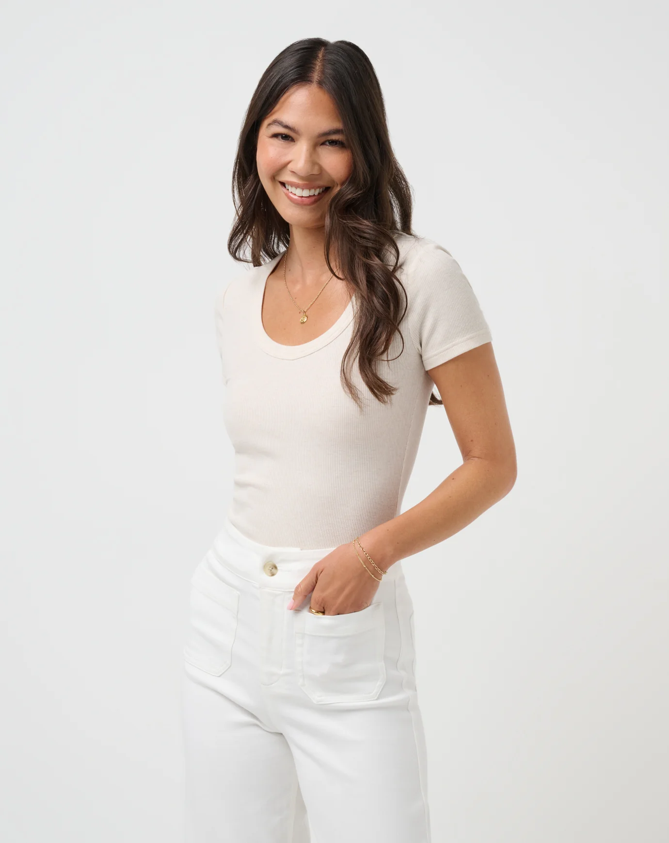 Cloud Rib Short Sleeve Top - Image 16