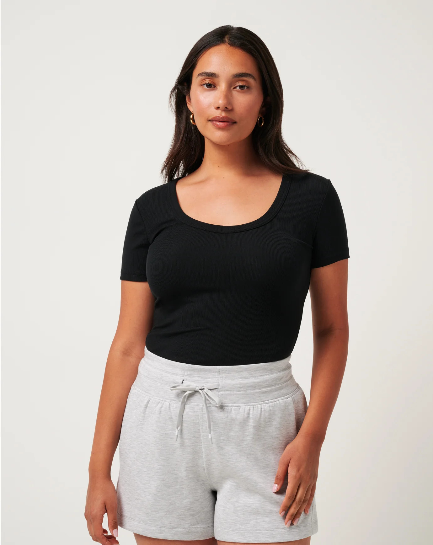 Cloud Rib Short Sleeve Top - Image 4