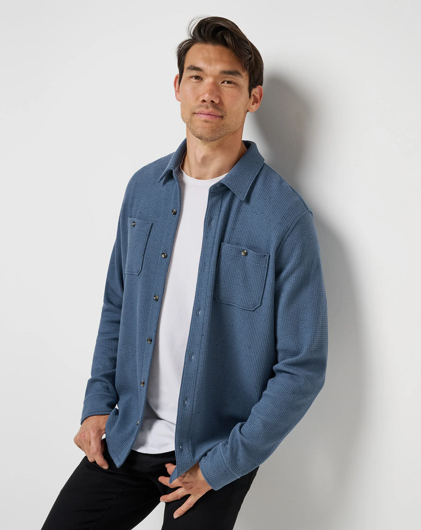 Cloud Waffle Shirt Jacket - Image 43