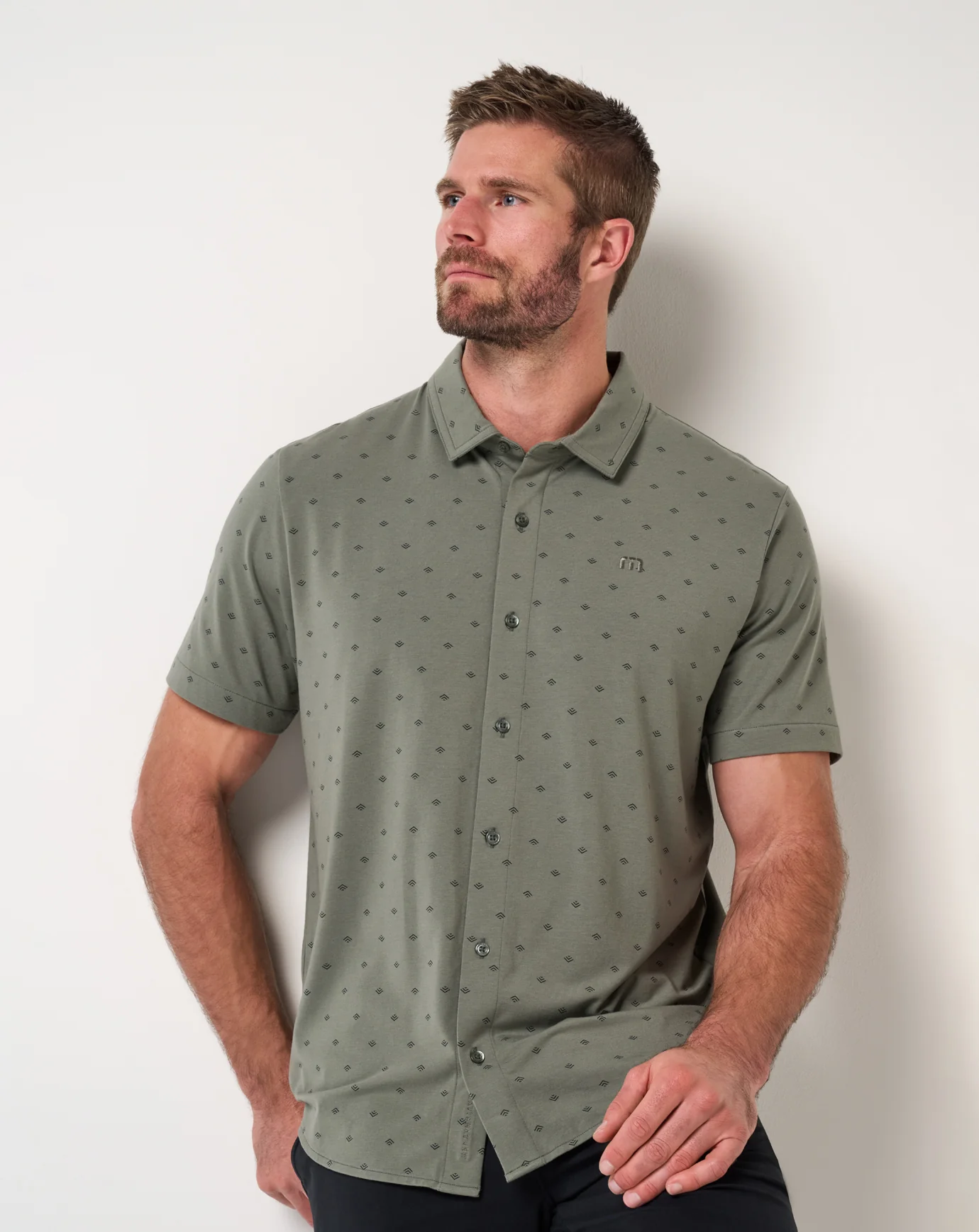 Comfortknit Geo Button-Up - Image 10