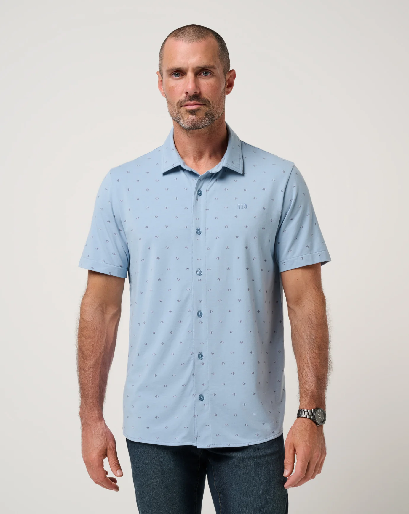 Comfortknit Geo Button-Up - Image 13