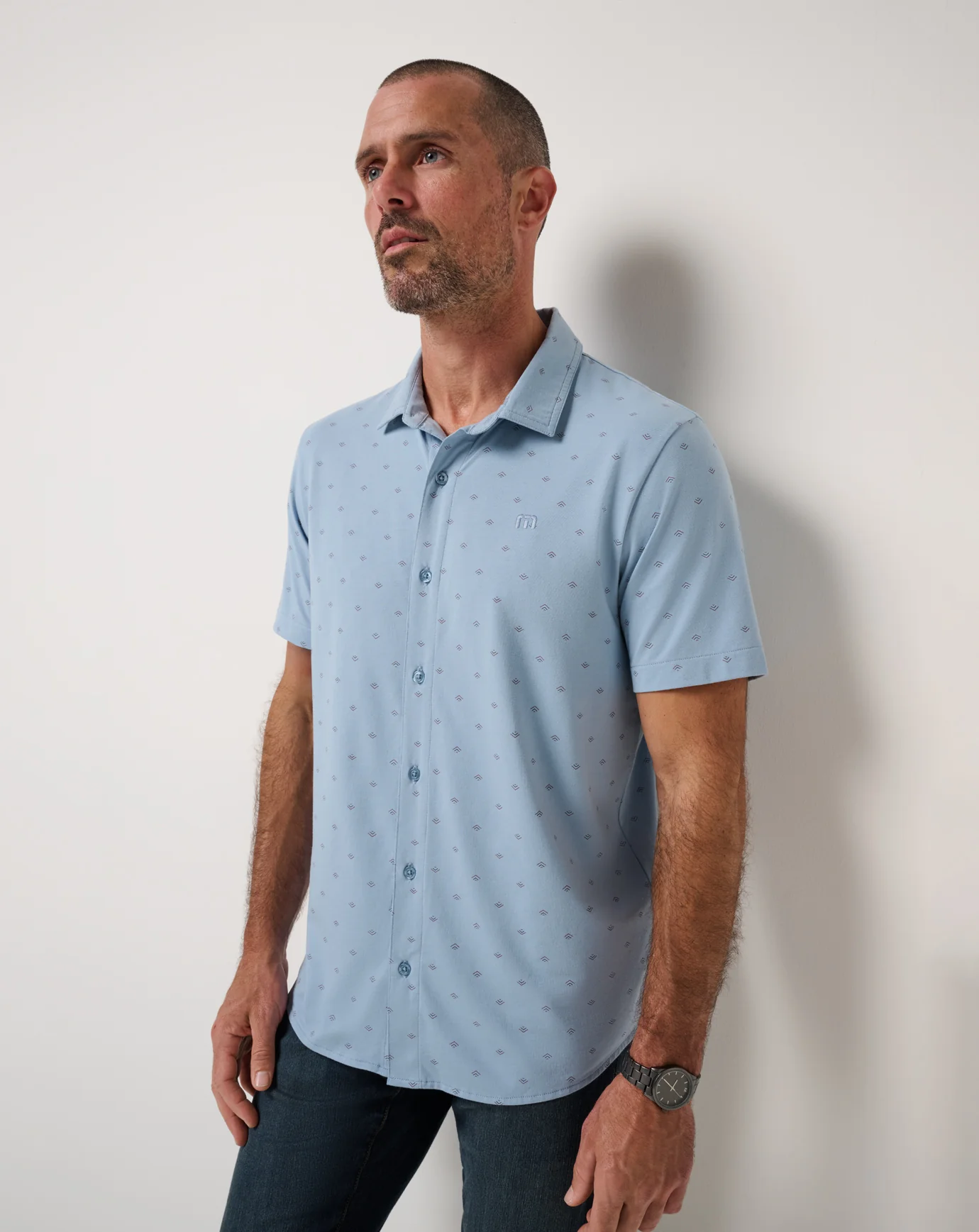 Comfortknit Geo Button-Up - Image 17