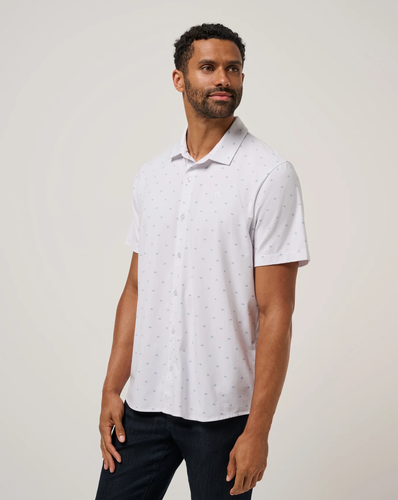 Comfortknit Geo Button-Up - Image 2