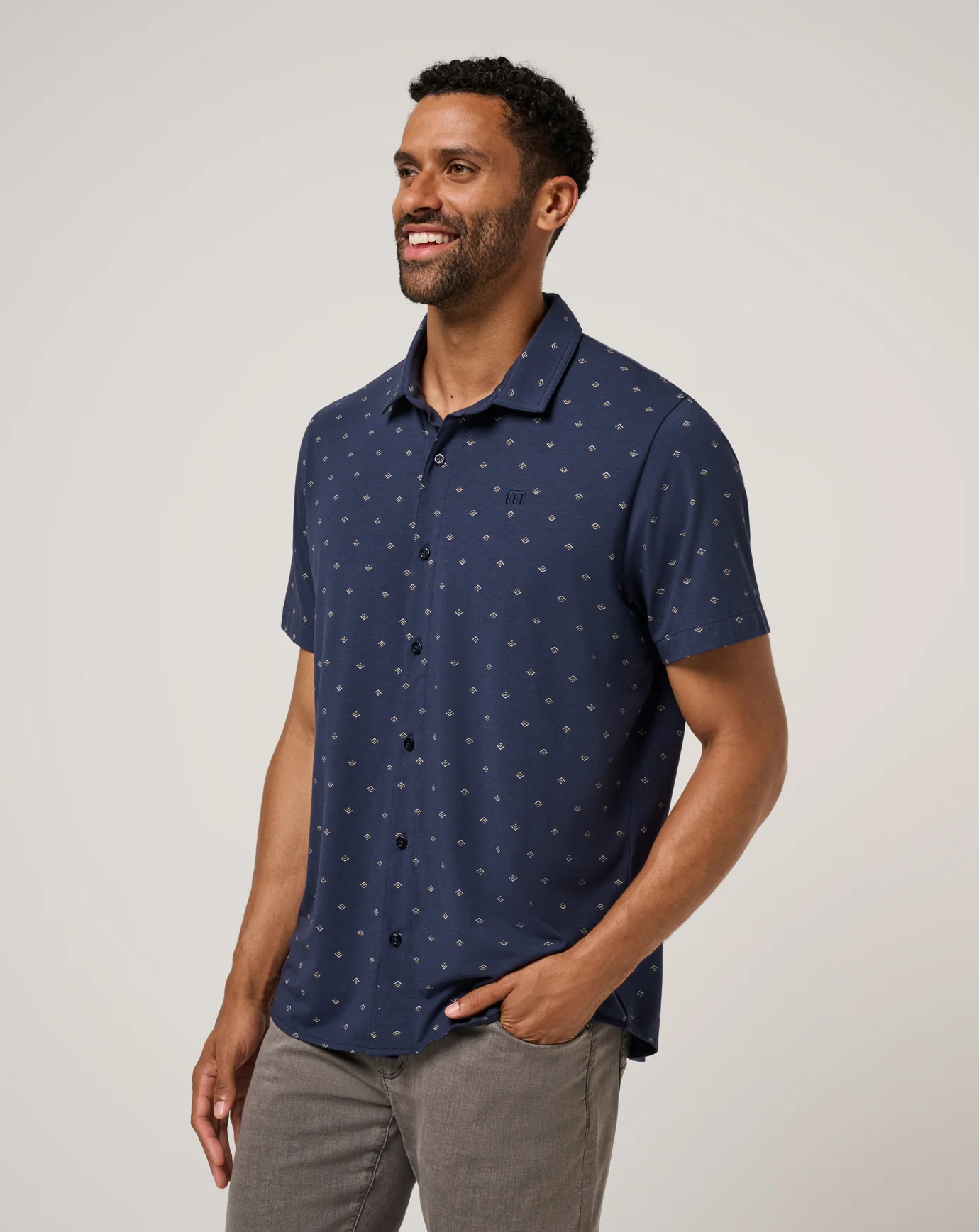 Comfortknit Geo Button-Up - Image 21