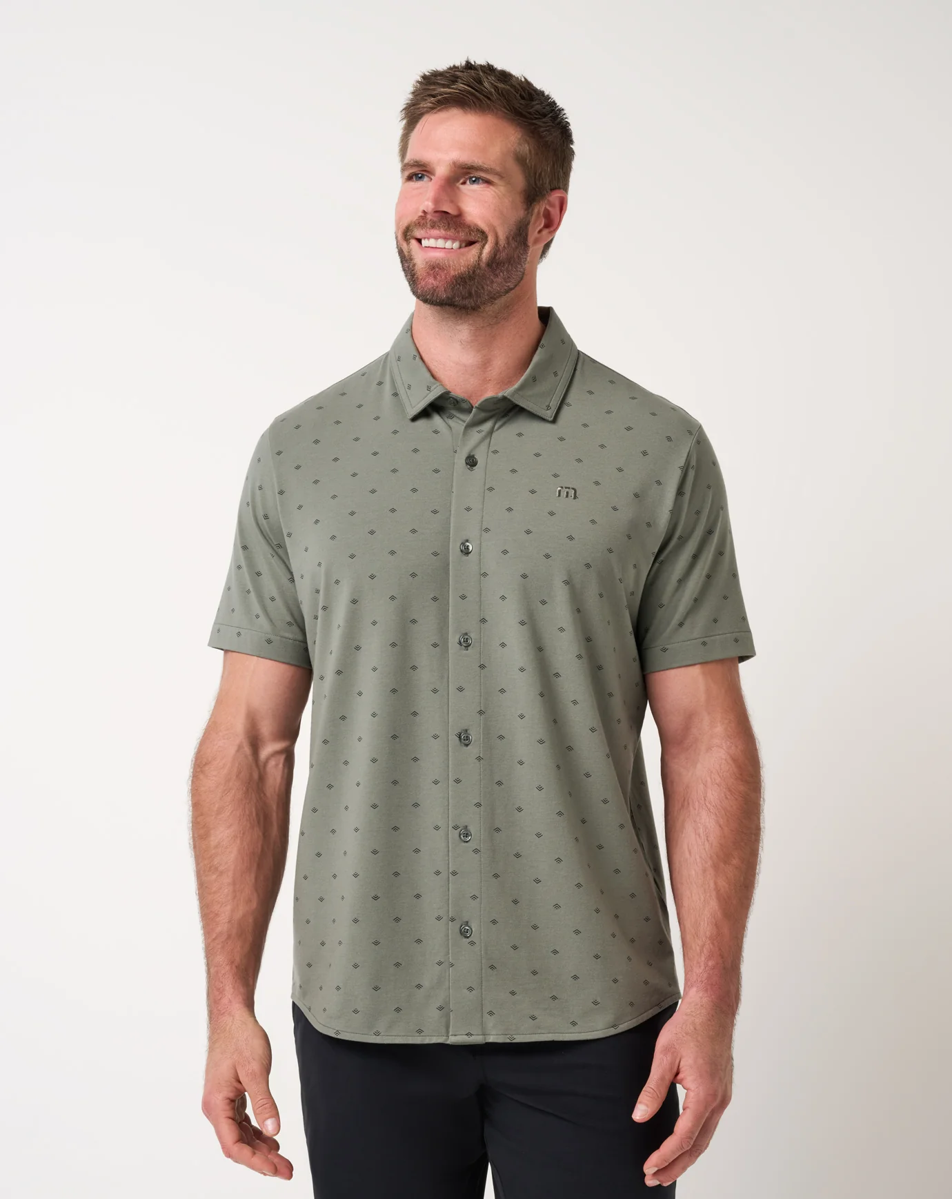 Comfortknit Geo Button-Up - Image 7