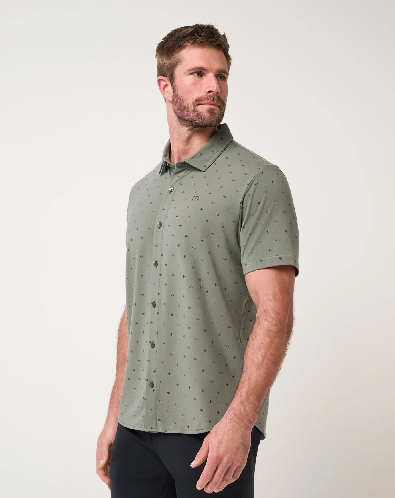 Comfortknit Geo Button-Up - Image 8