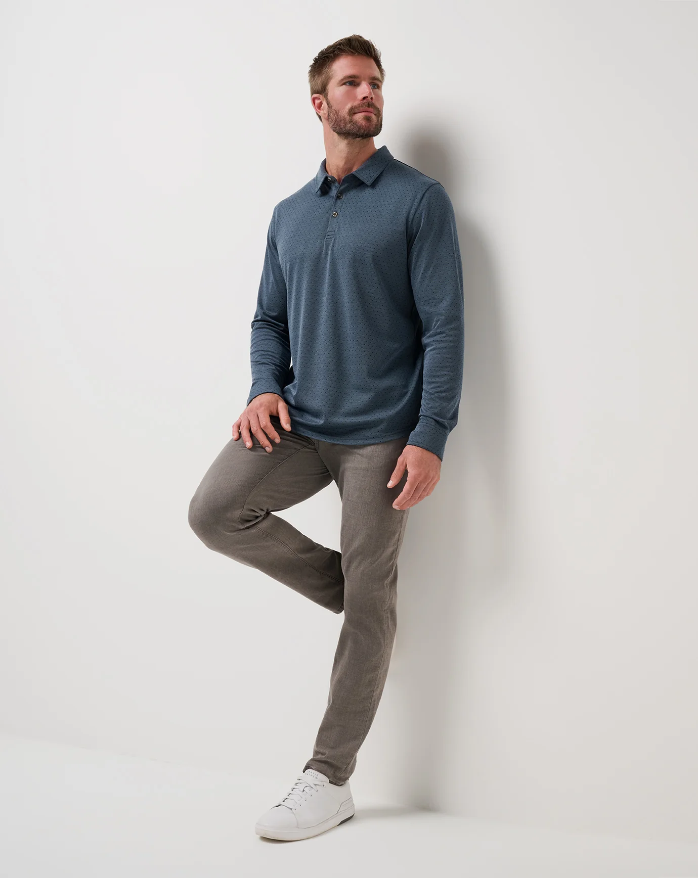 Handsome Town Long Sleeve Polo - Image 20