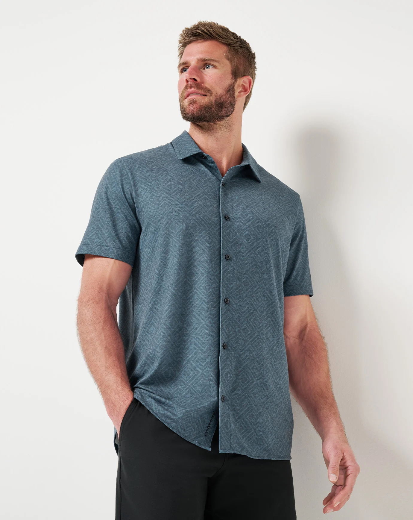 Knit Featherweight Night Button-Up - Image 5