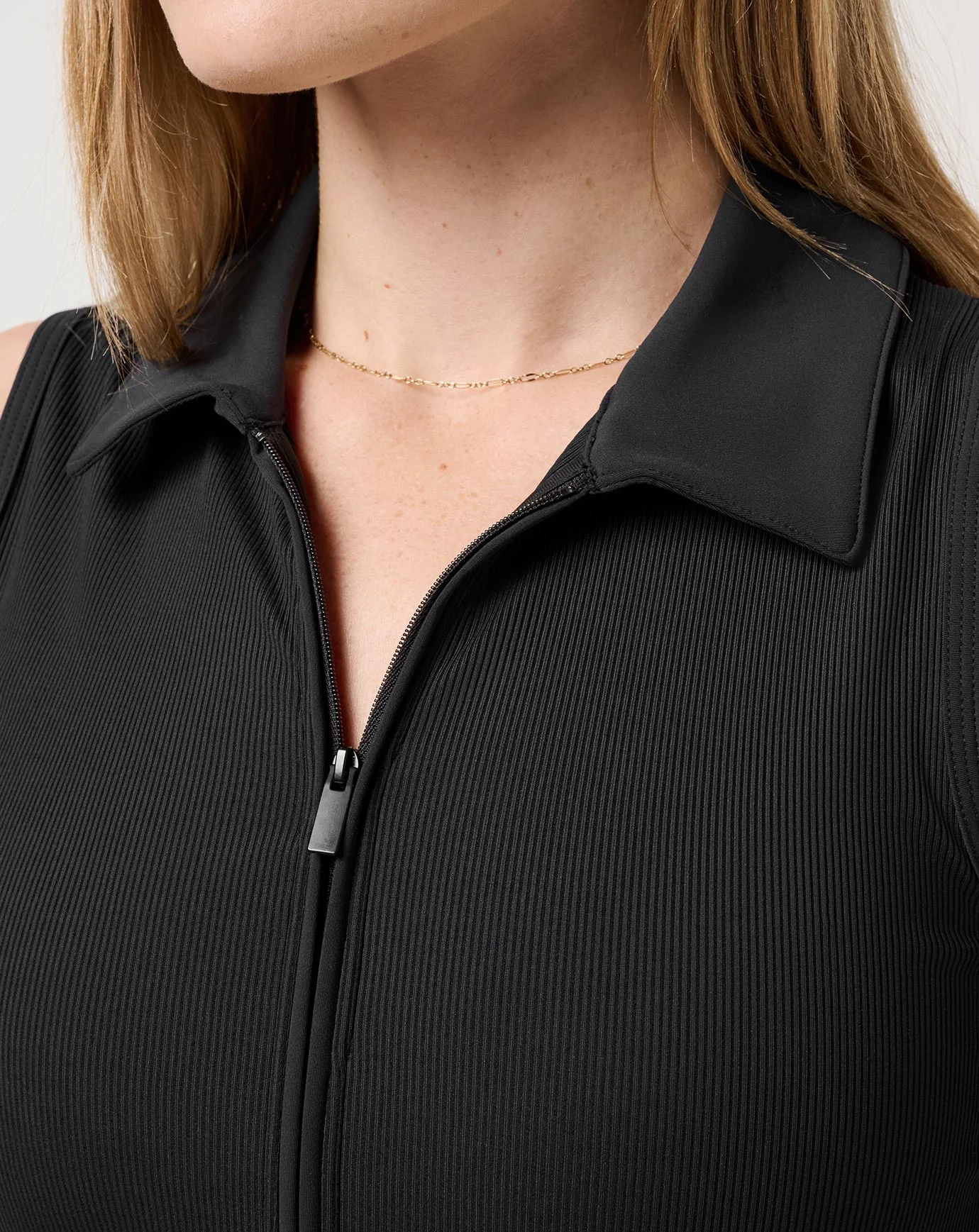 Moveknit Rib Zip Polo - Image 3